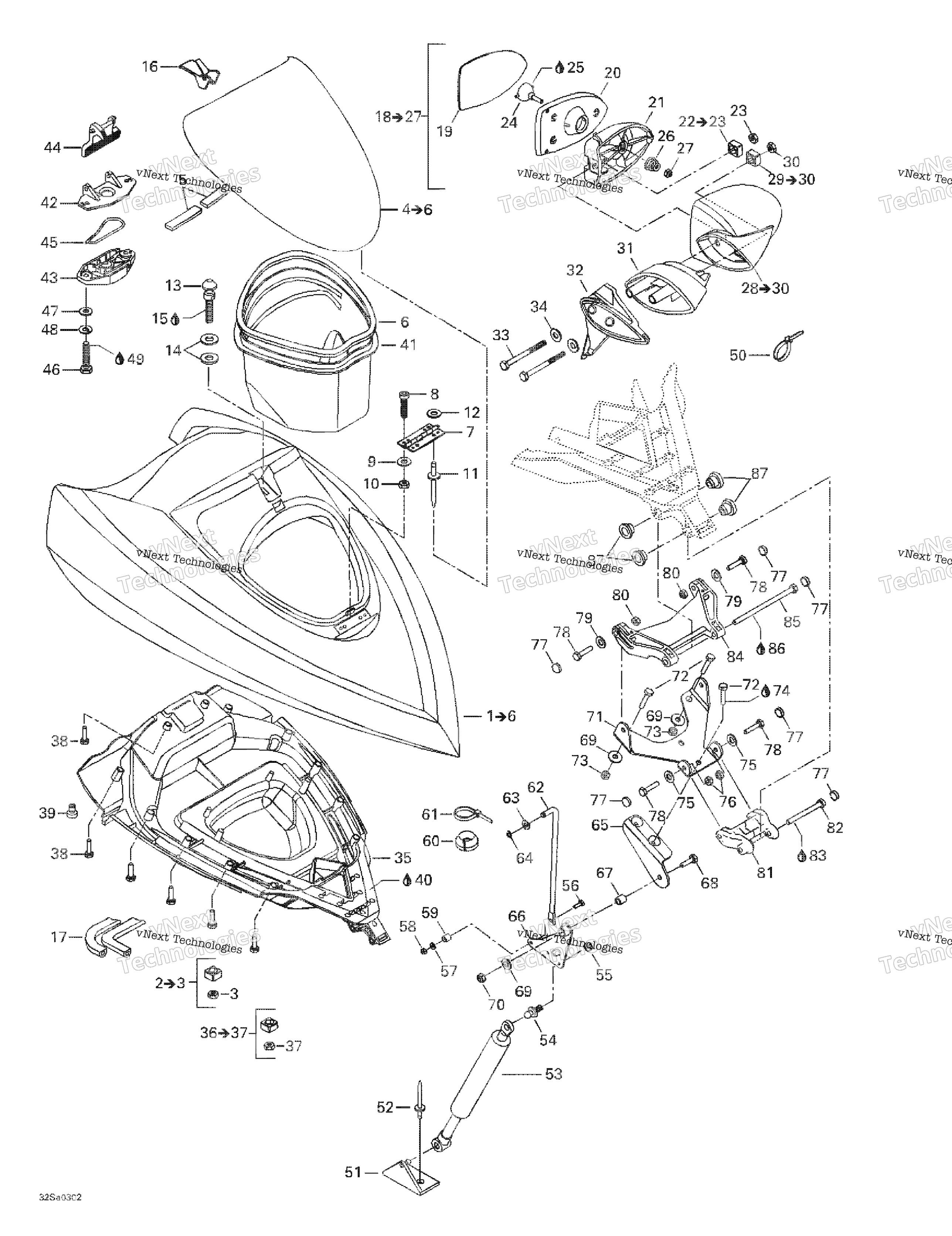Передняя часть Storage Compartment