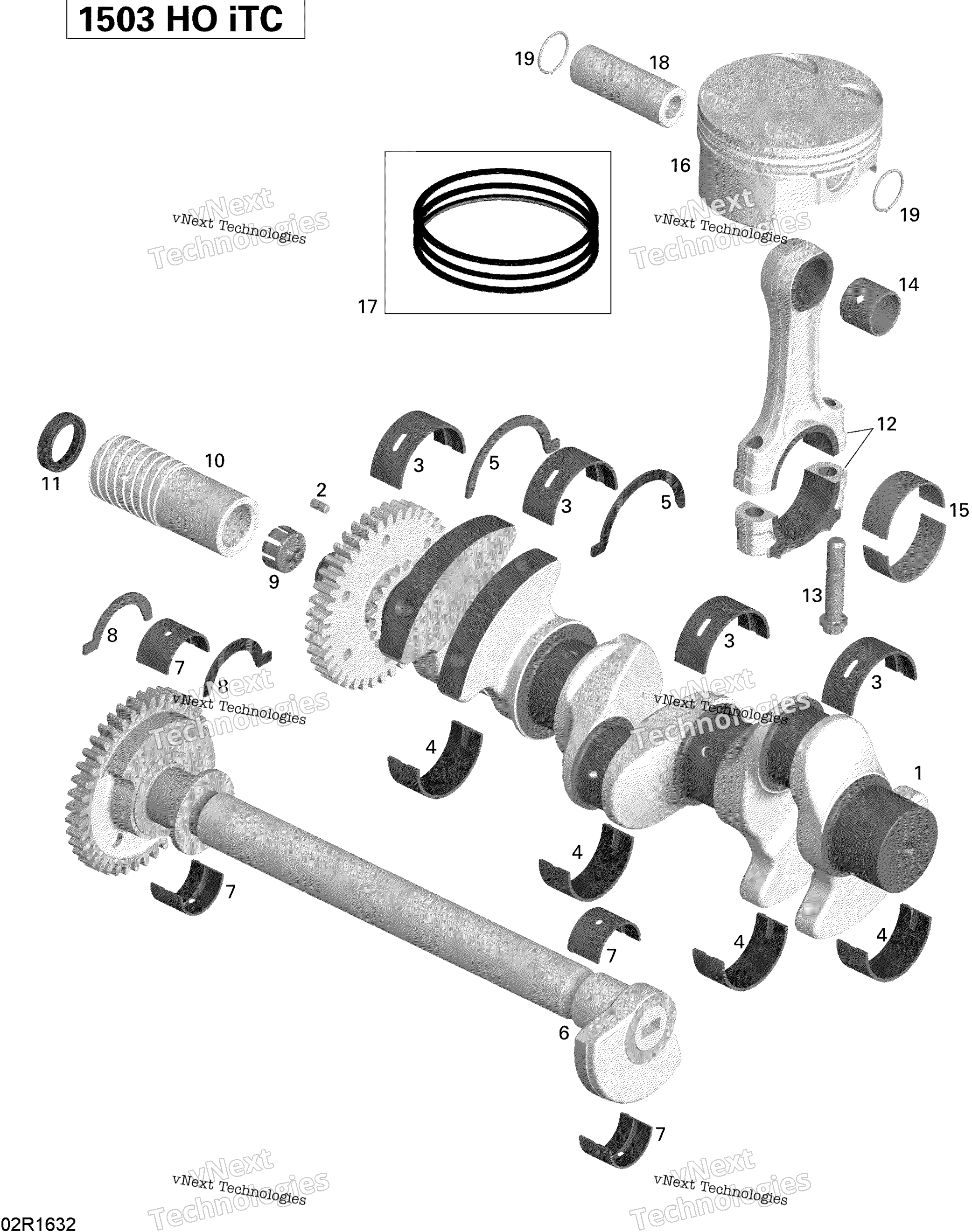 Crankshaft, Pistons и Balance Shaft 260