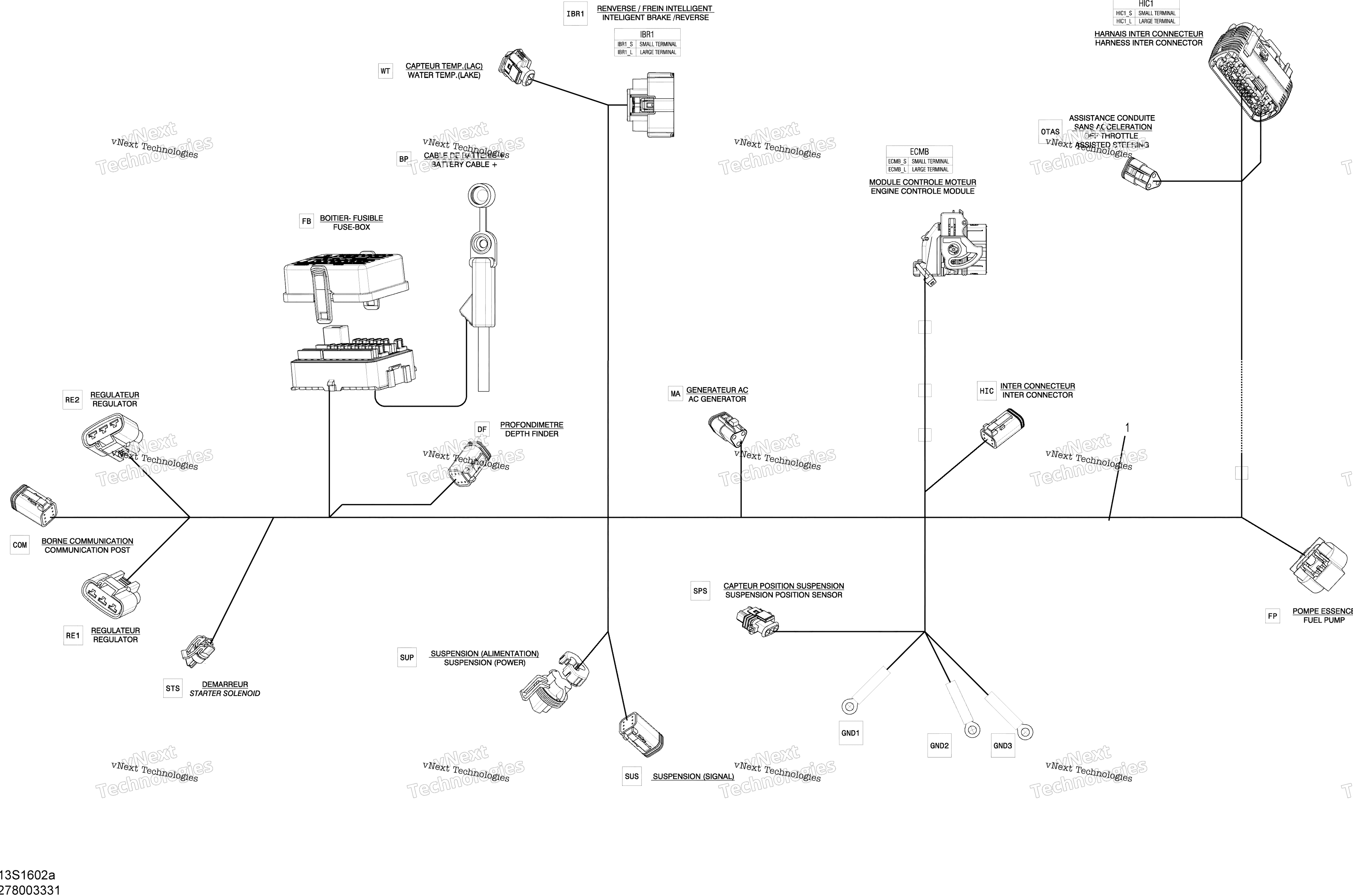 Электрооборудование Harness - Main Harness - 260