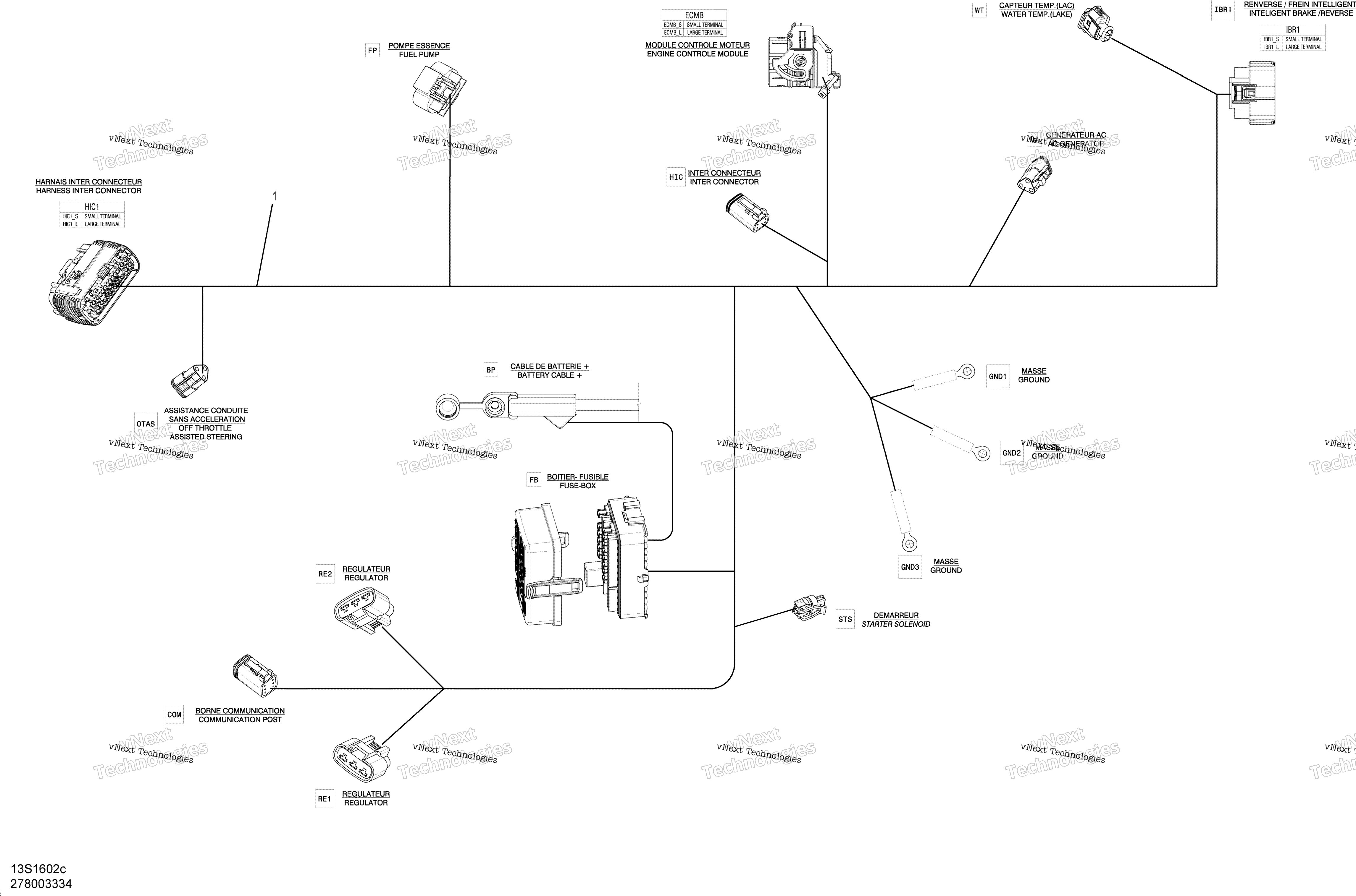 Электрооборудование Harness - Main Harness - 215