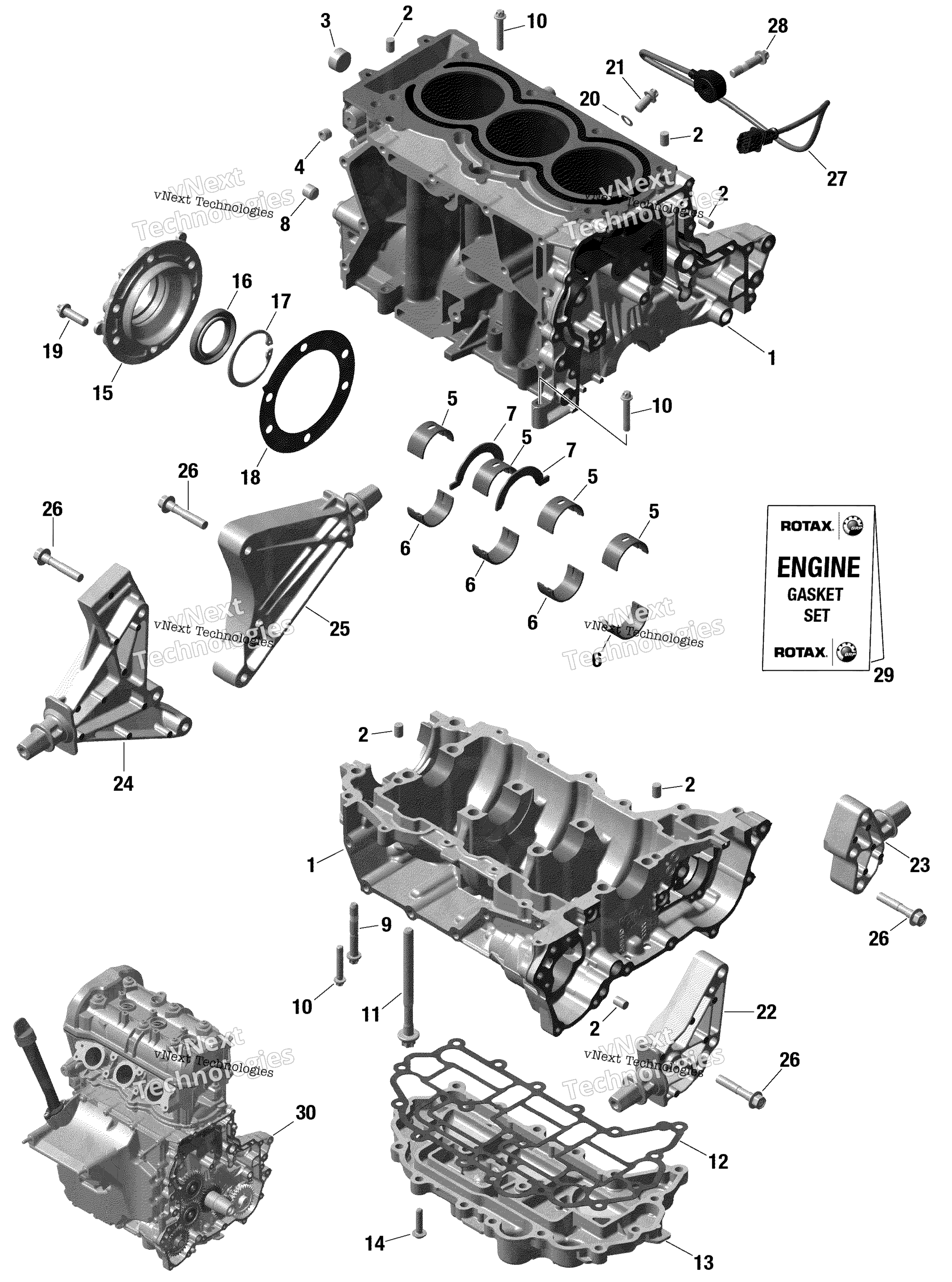 Rotax Crankcase / Built From Sept 29 2020