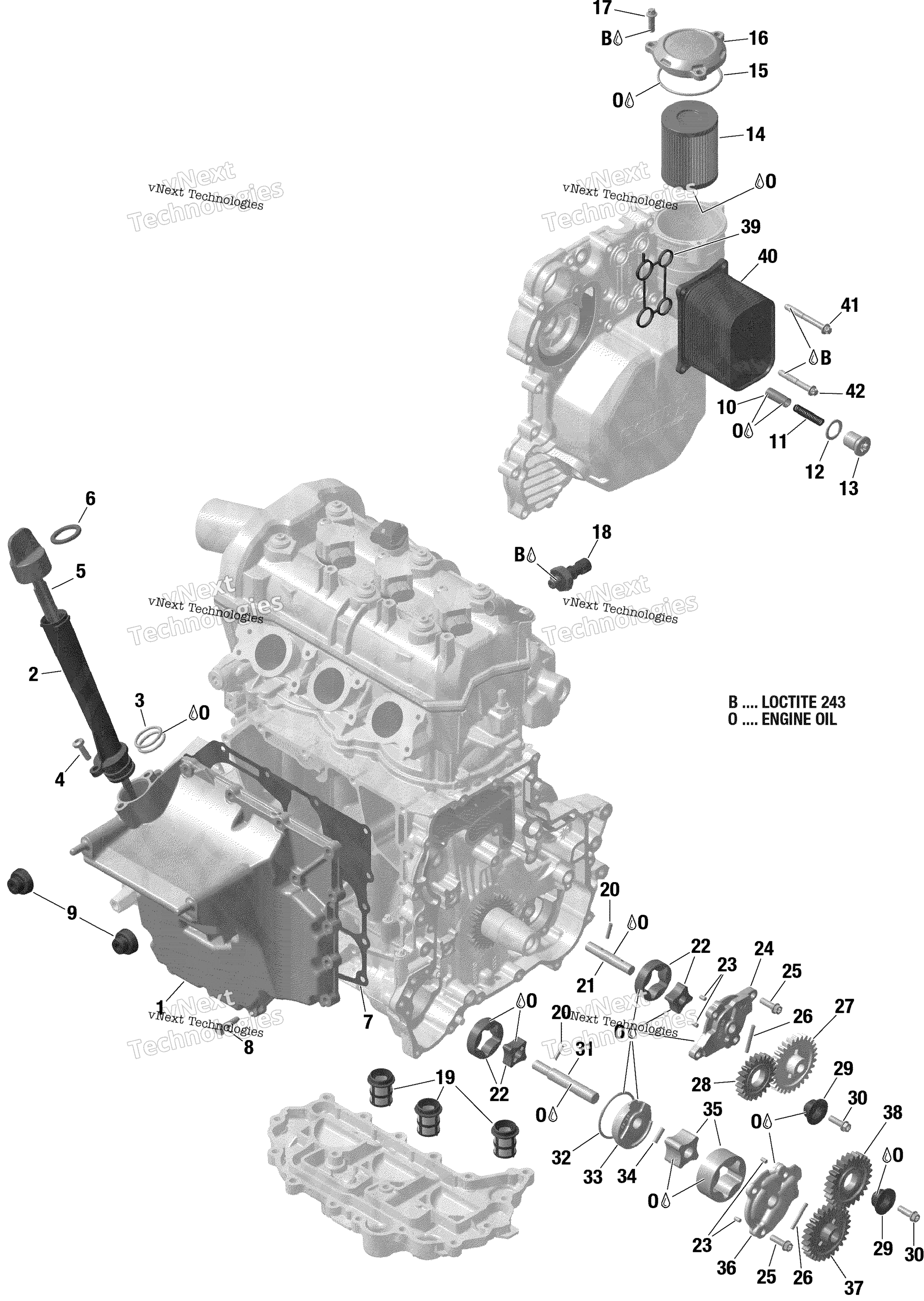 Rotax - Engine Lubrication - 903 /Built Up To Nov 5 2020