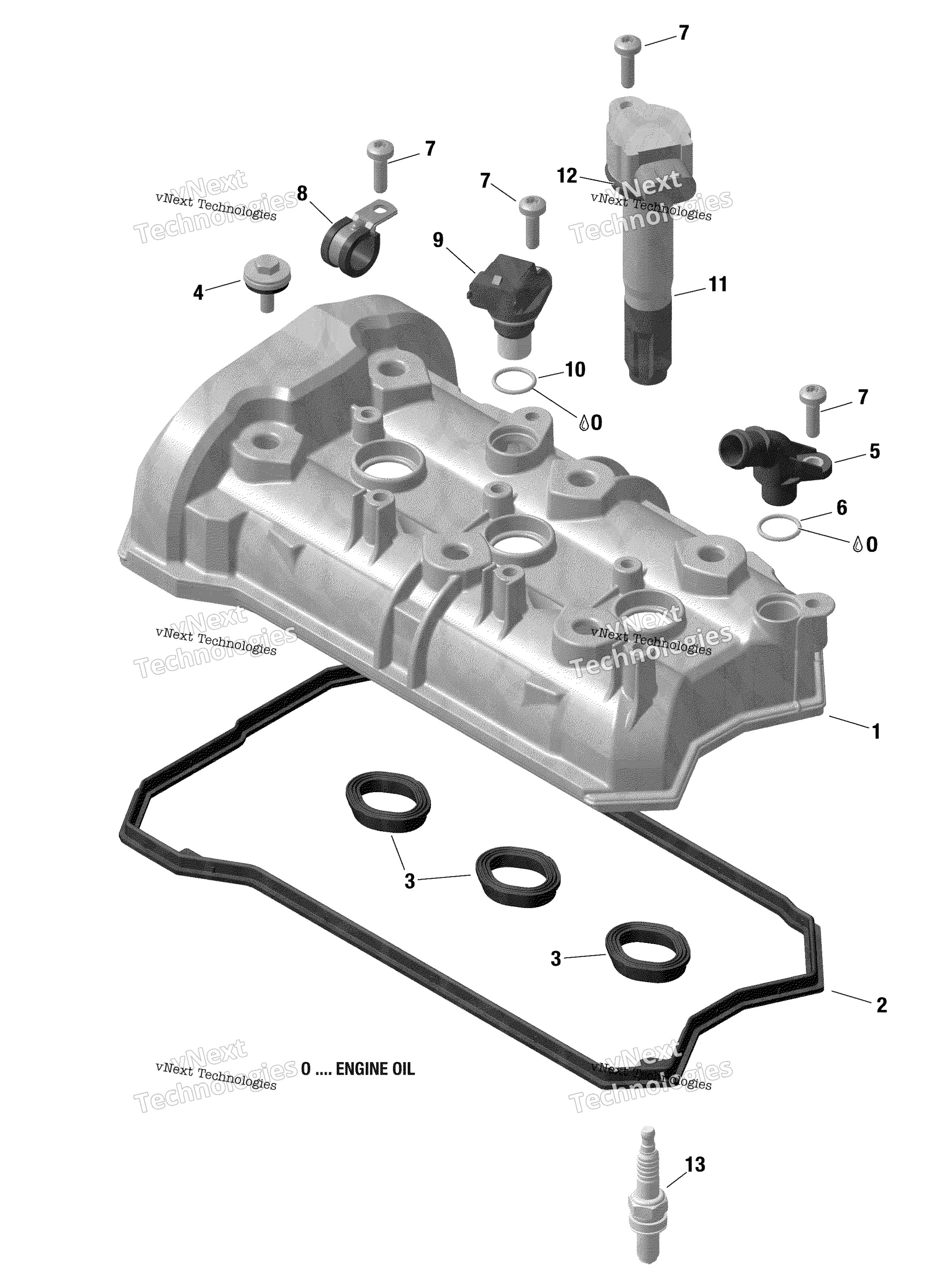 Rotax клапан крышка 903 / Built Up To Nov 5 2020