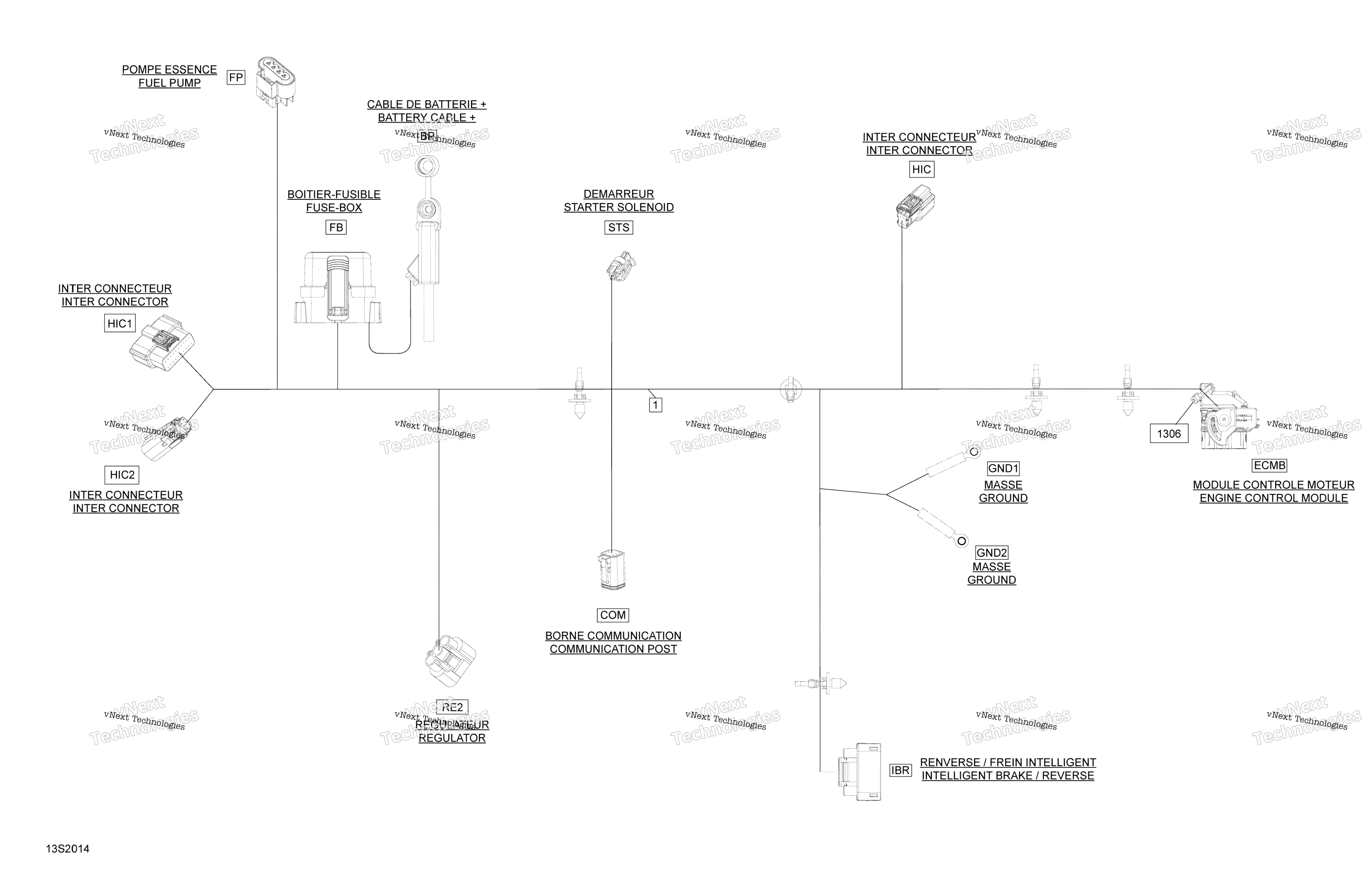 Электрооборудование Harness Main 278003701