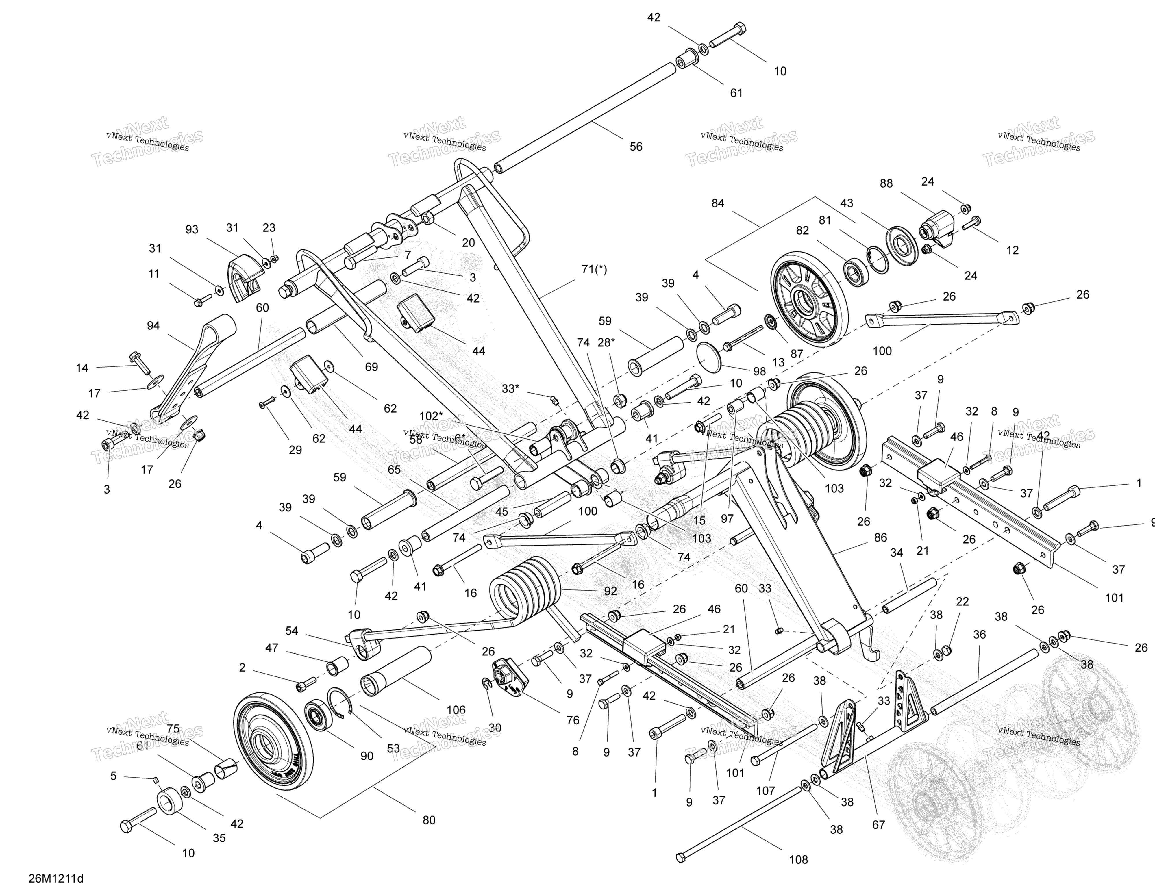 Задняя подвеска Common Parts 146,154