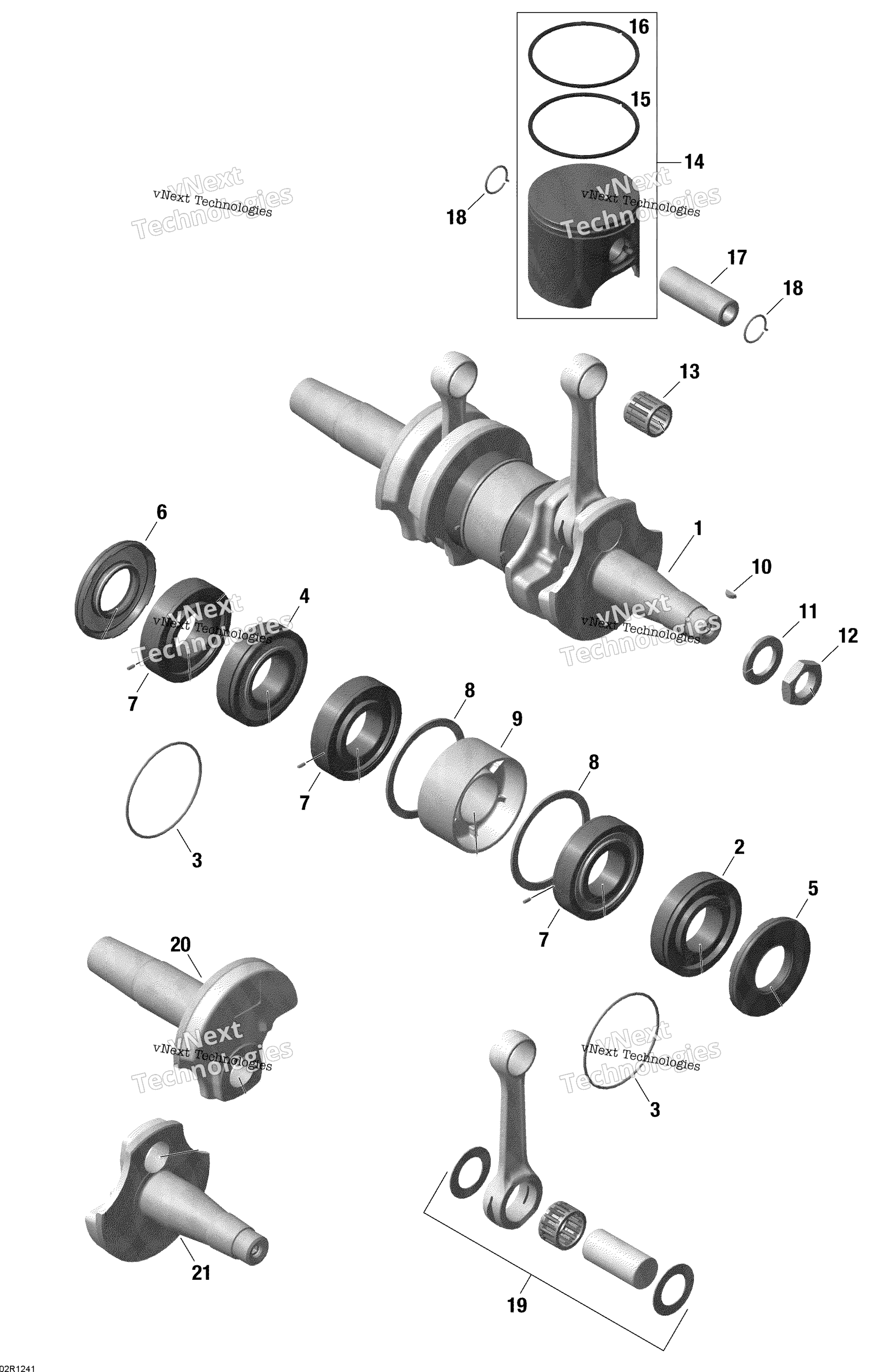 Коленчатый вал And Pistons