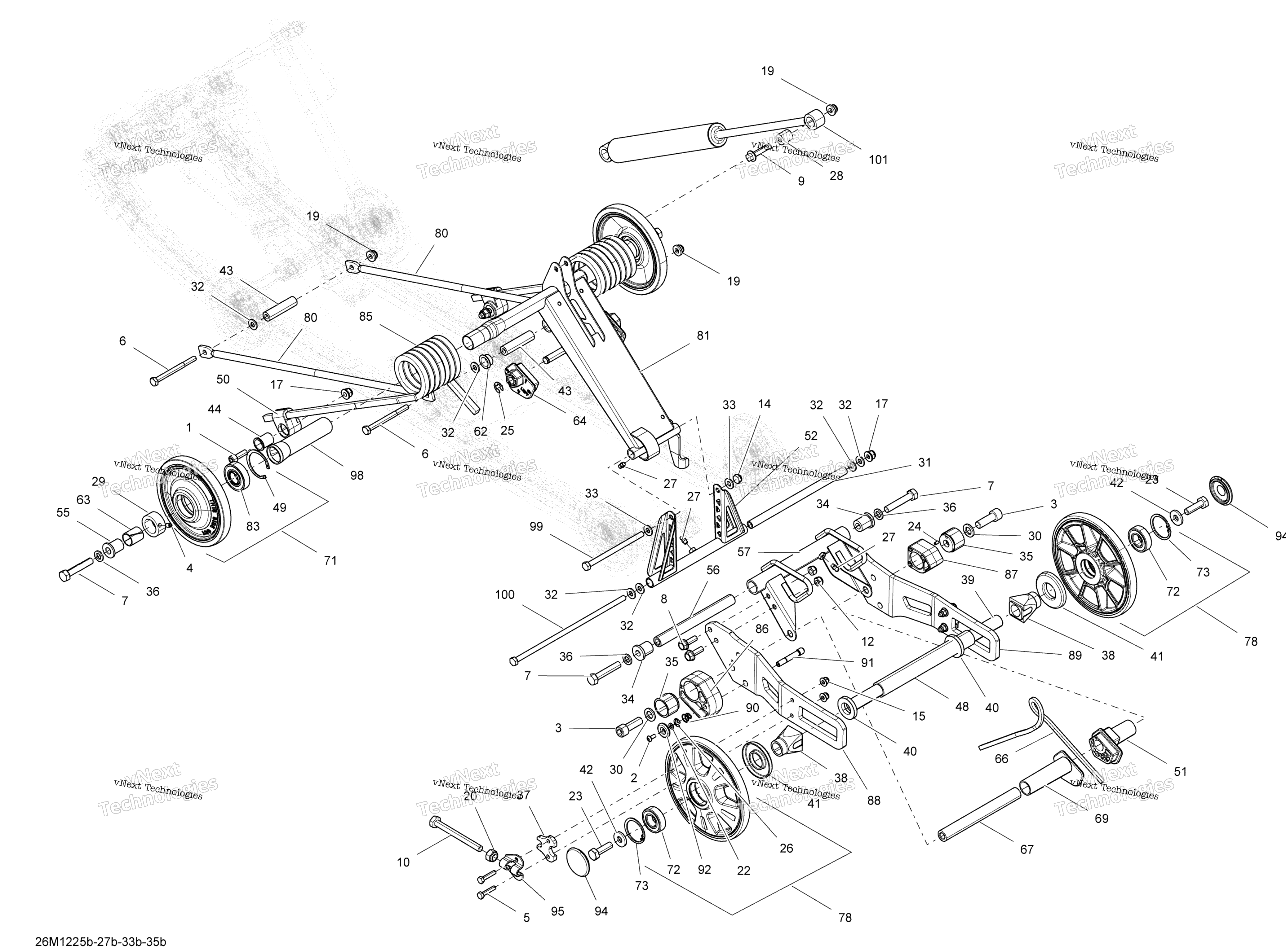 Задняя подвеска Rear Arm (Lt)