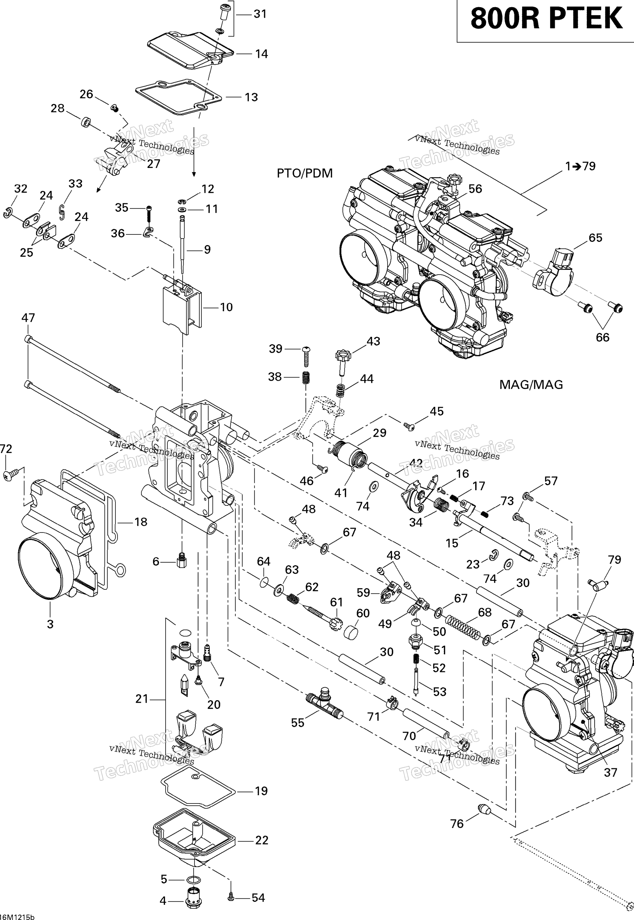 Карбюратор 800Rptek