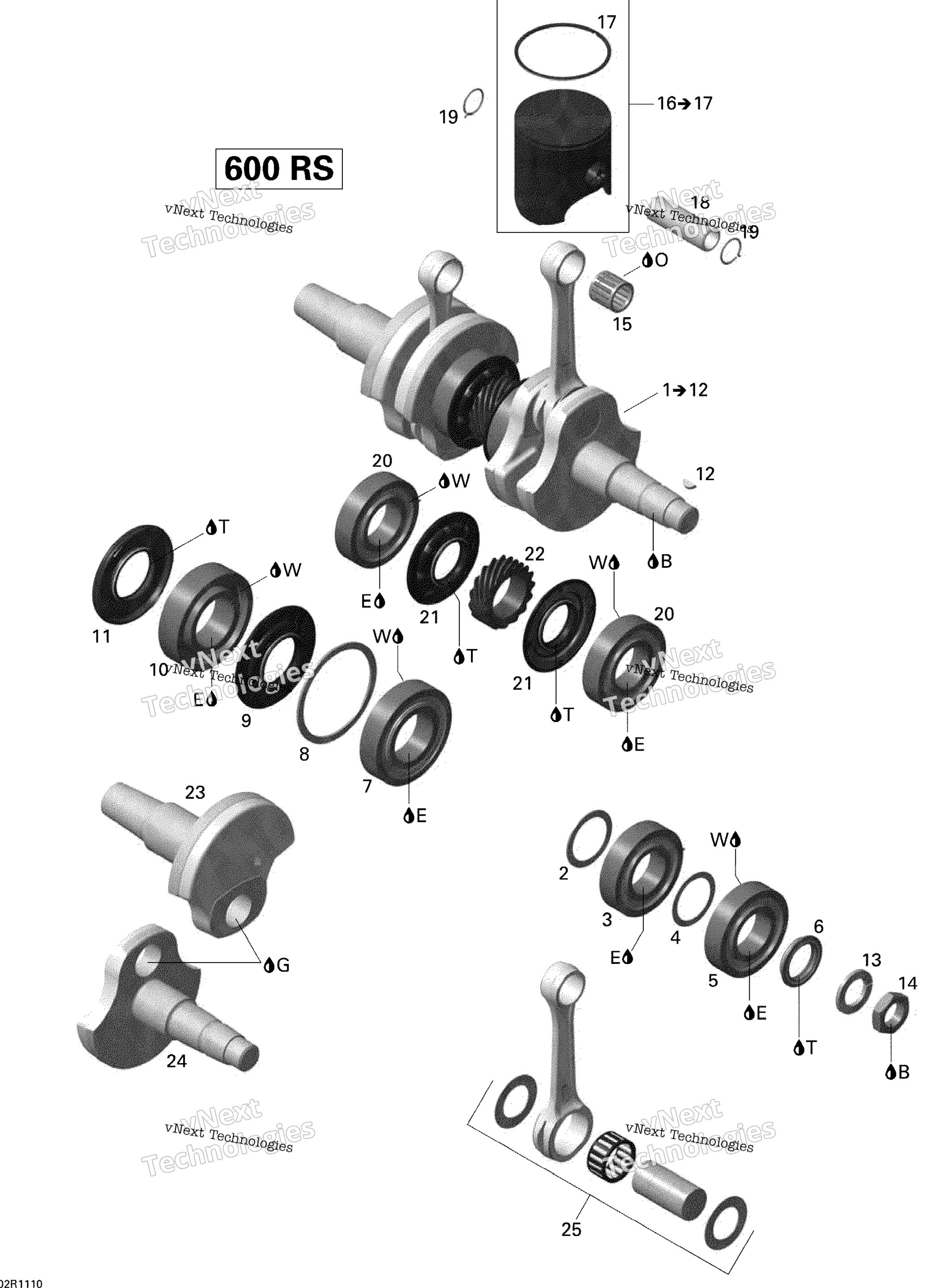 Коленчатый вал And Pistons