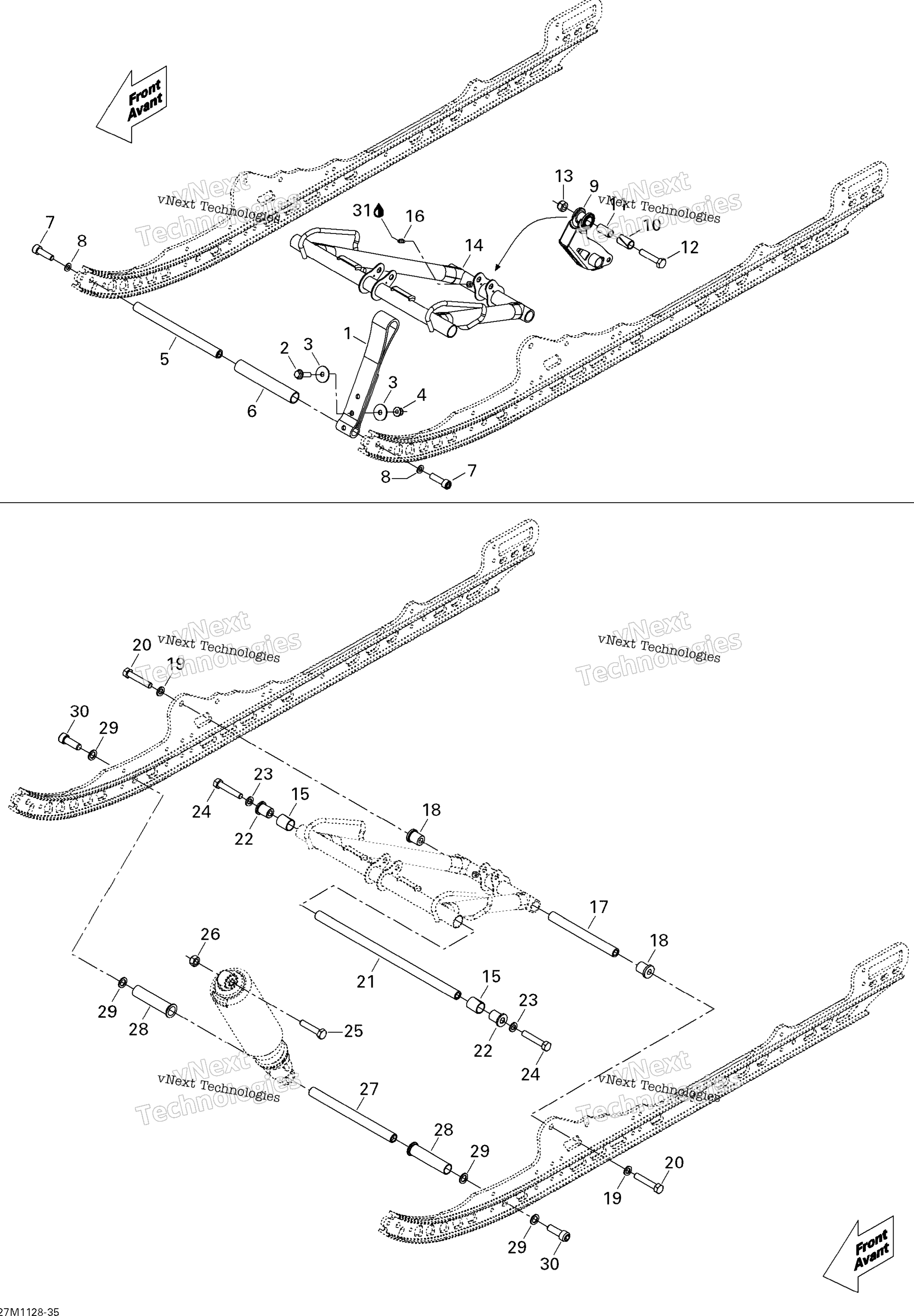 Передняя часть ARM