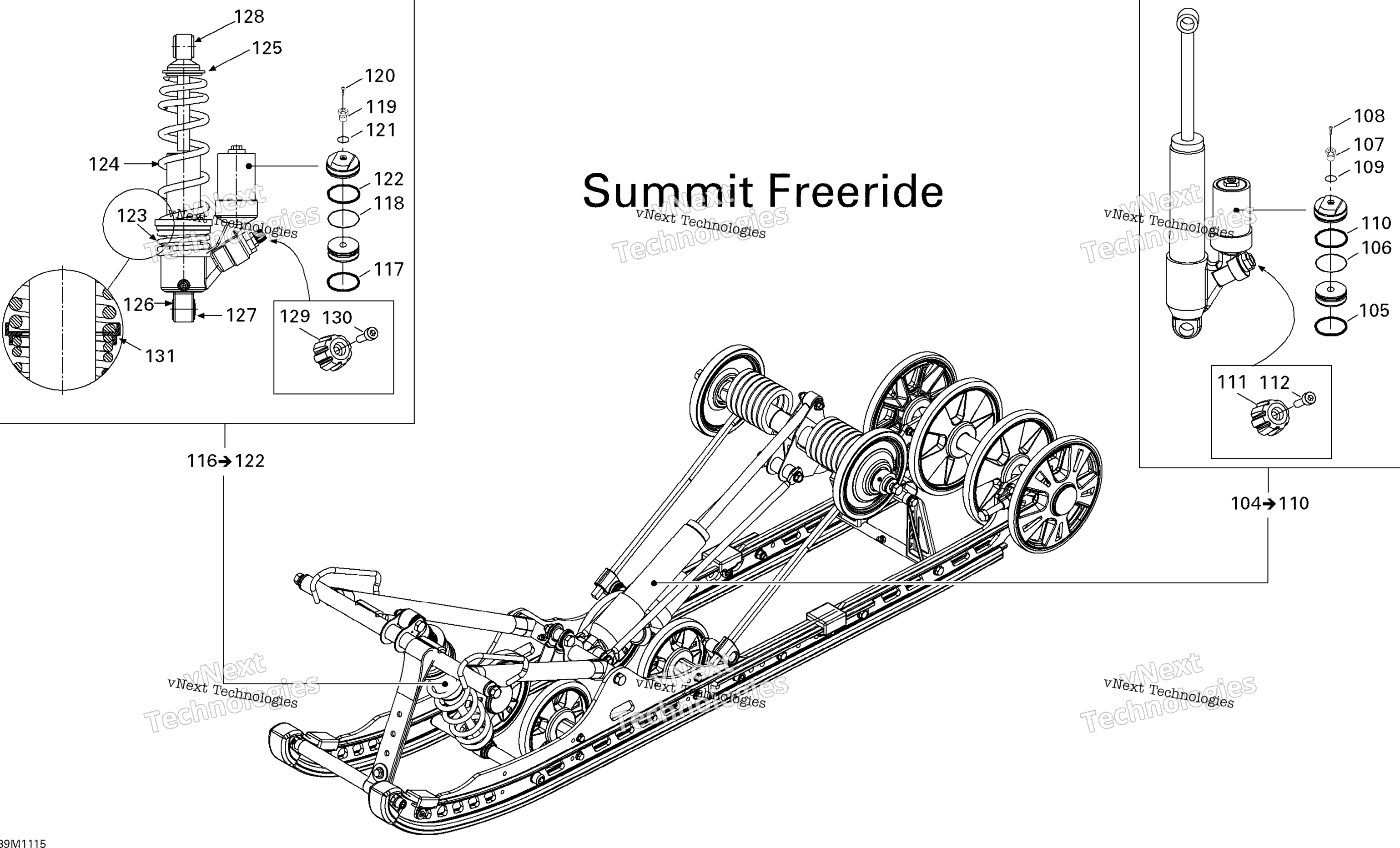 Задняя часть Suspension Shocks