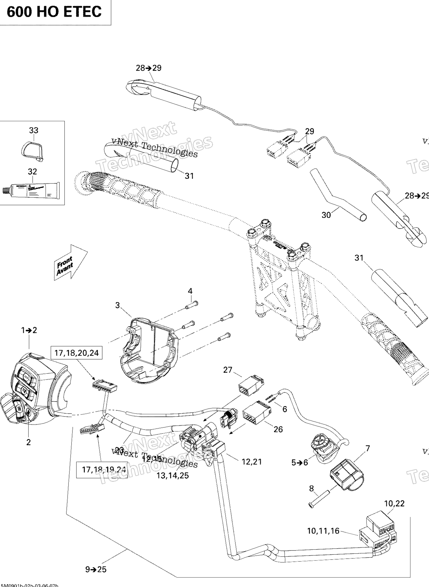 Рулевое управление Wiring Harness 600 Ho