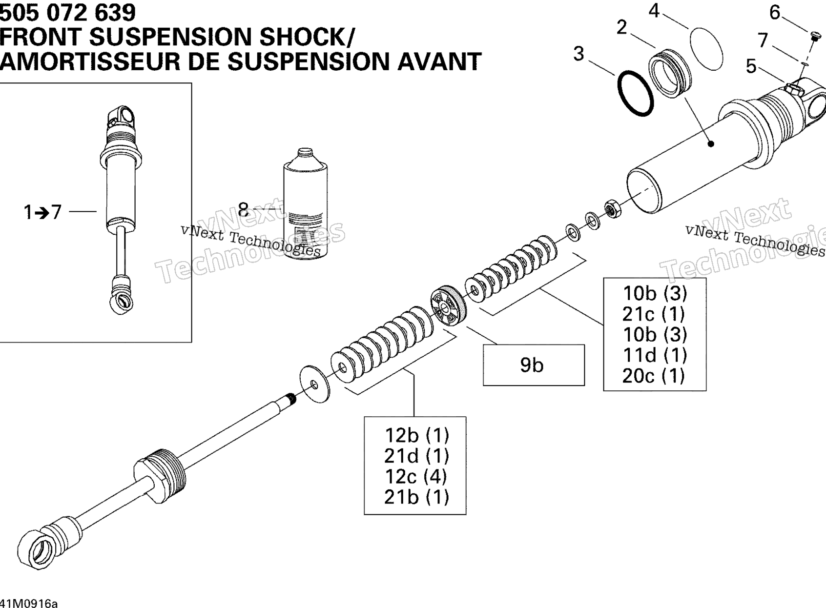 Take Apart Shock, передний Tnt
