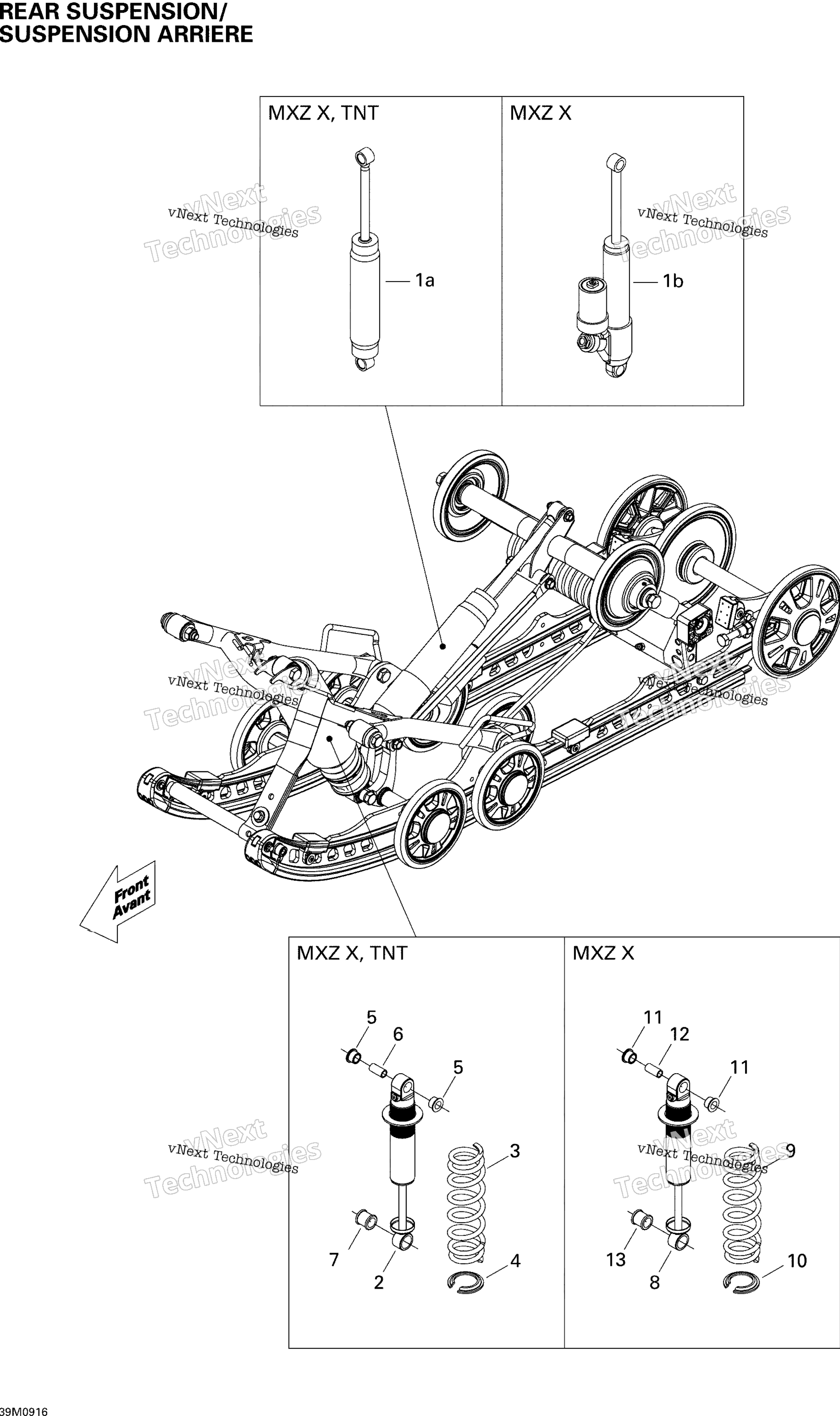 Задняя часть Suspension Shocks Tnt