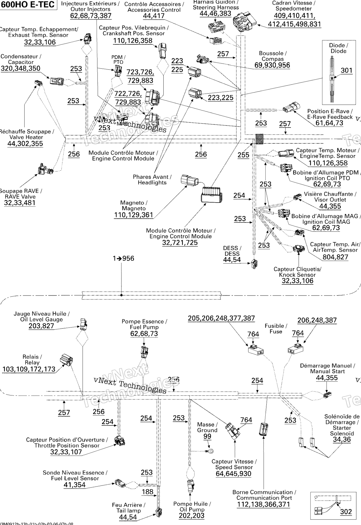 Электрооборудование Harness 600 Ho