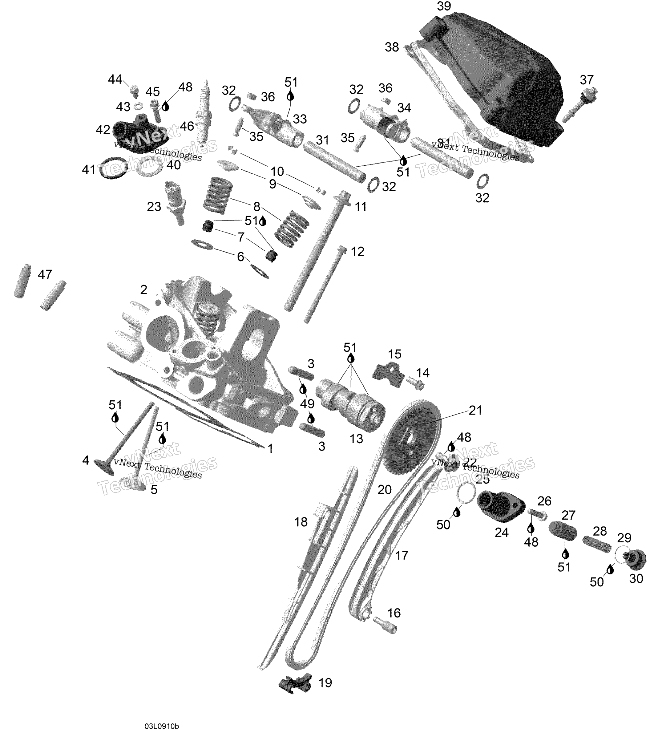 Цилиндр And Cylinder Head, Rear Side