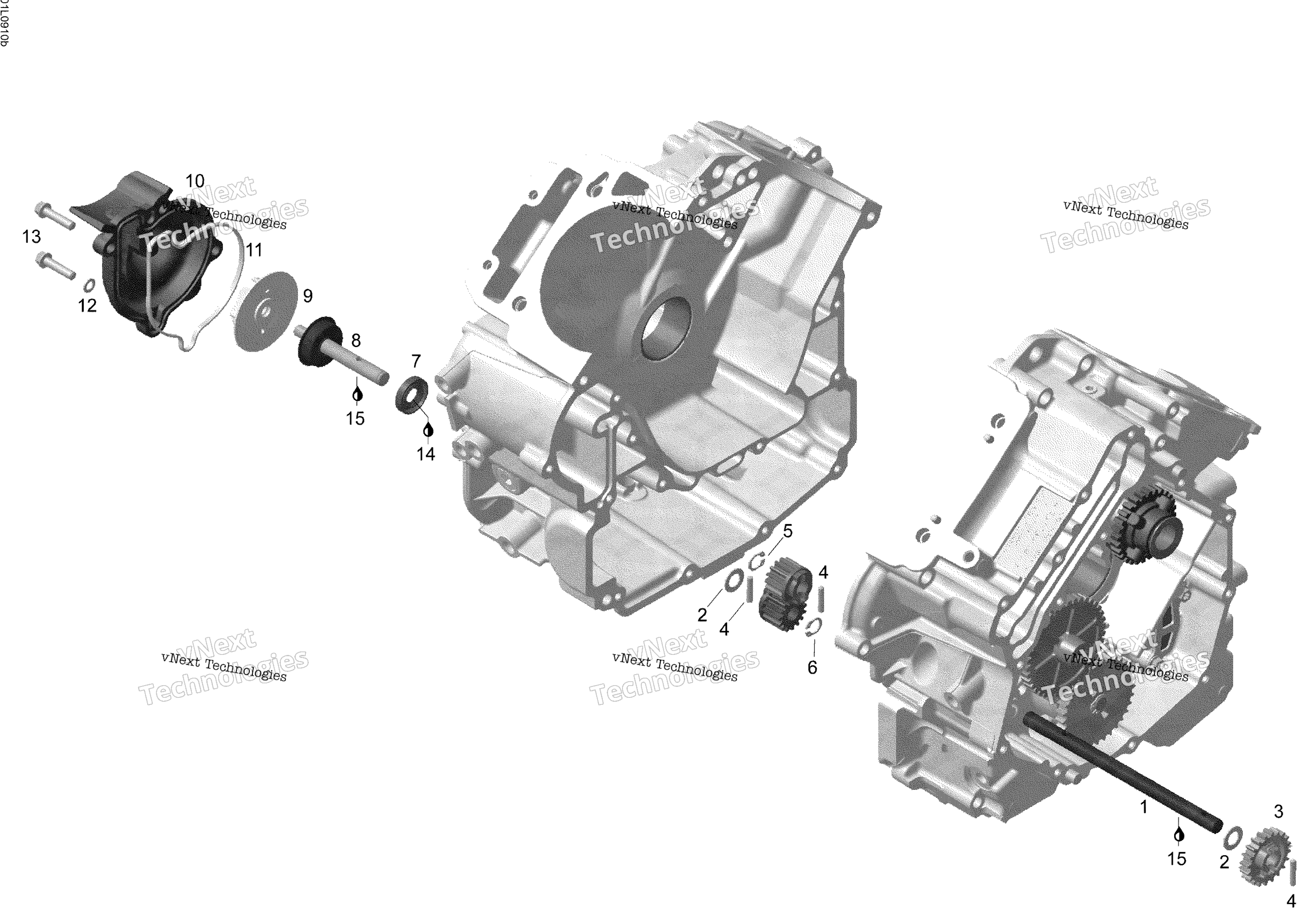 Waterpump, генератор и Ignition крышка