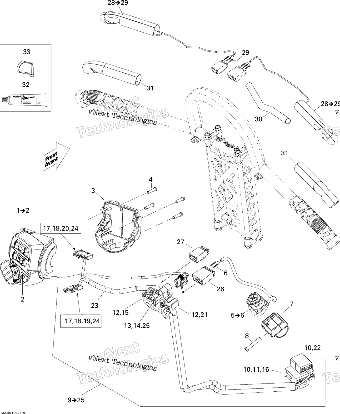 Рулевое управление Wiring Harness 600 Ho