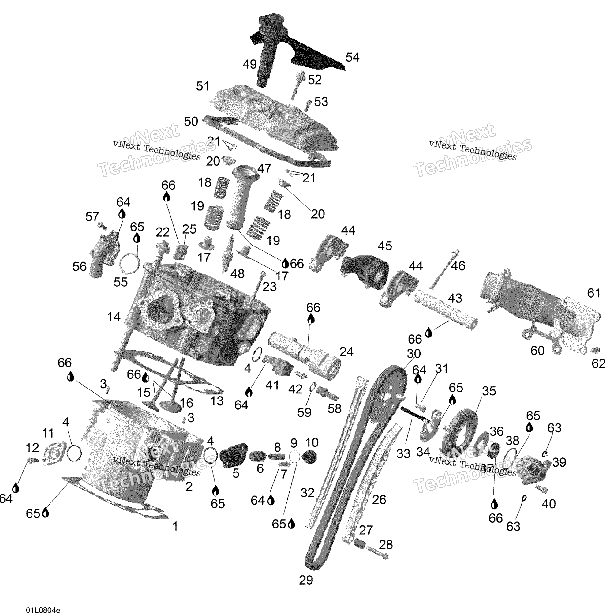 Цилиндр Head Rear