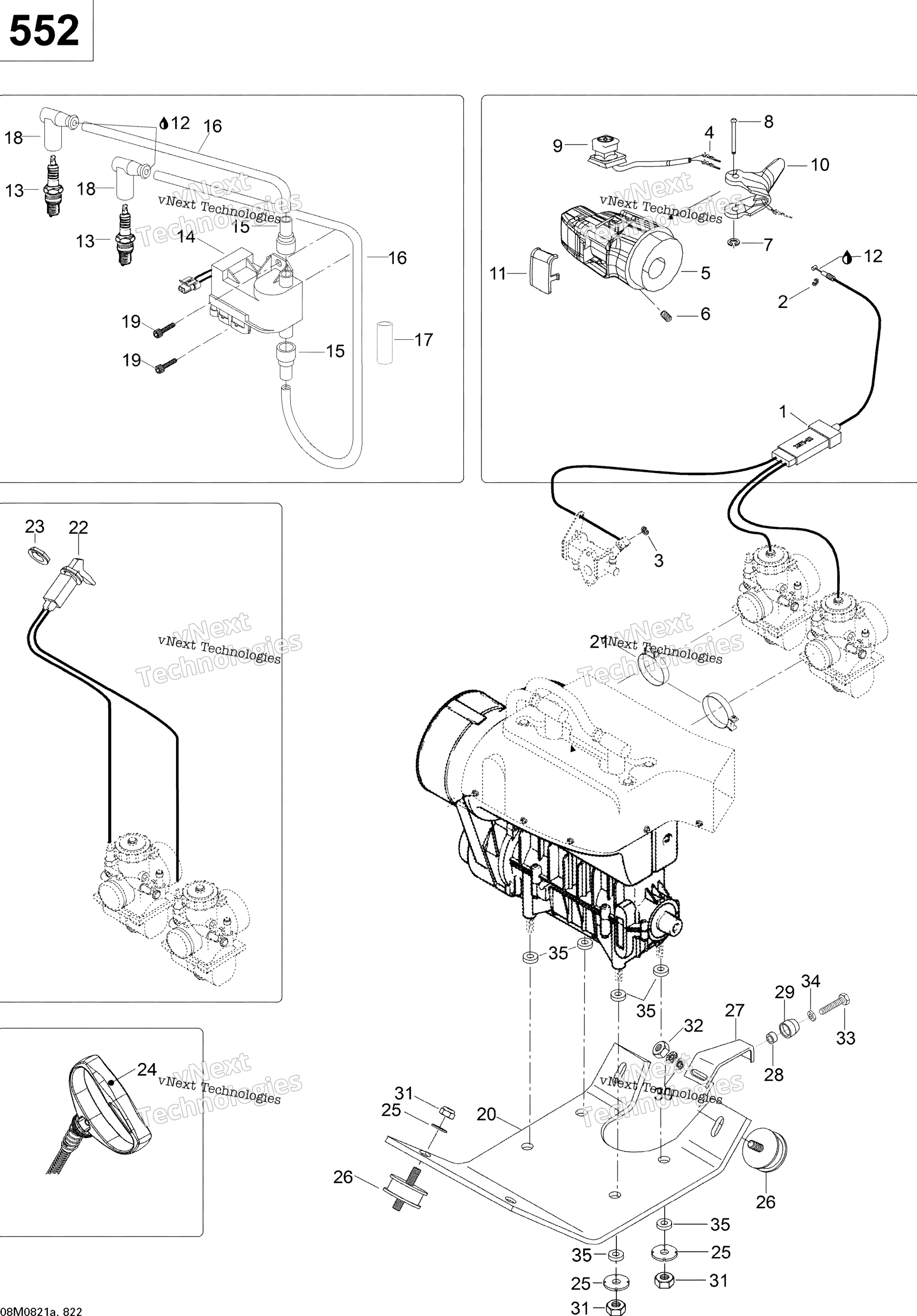 Двигатель And Engine Support 500F