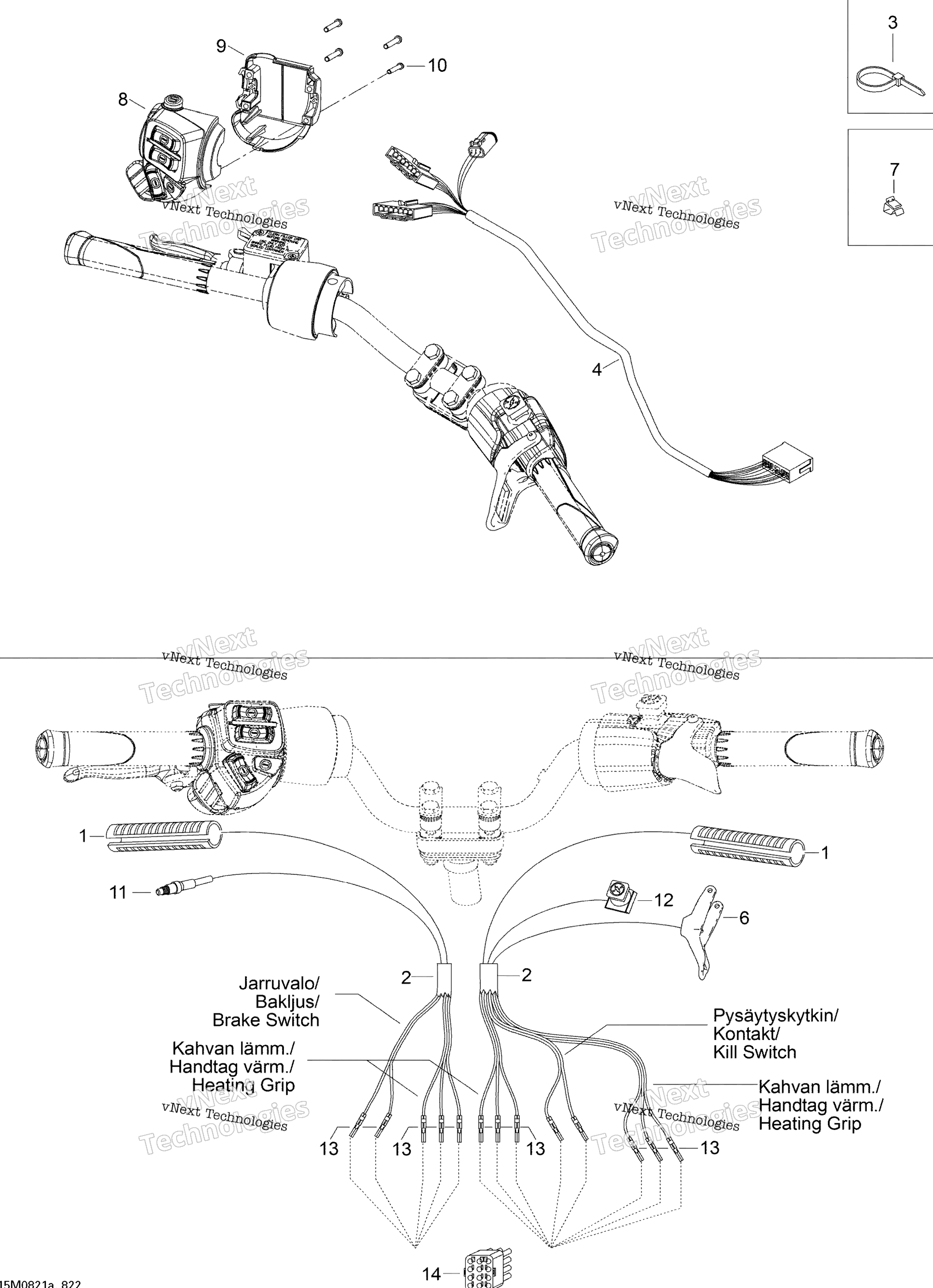 Рулевое управление Wiring Harness Wt 550F