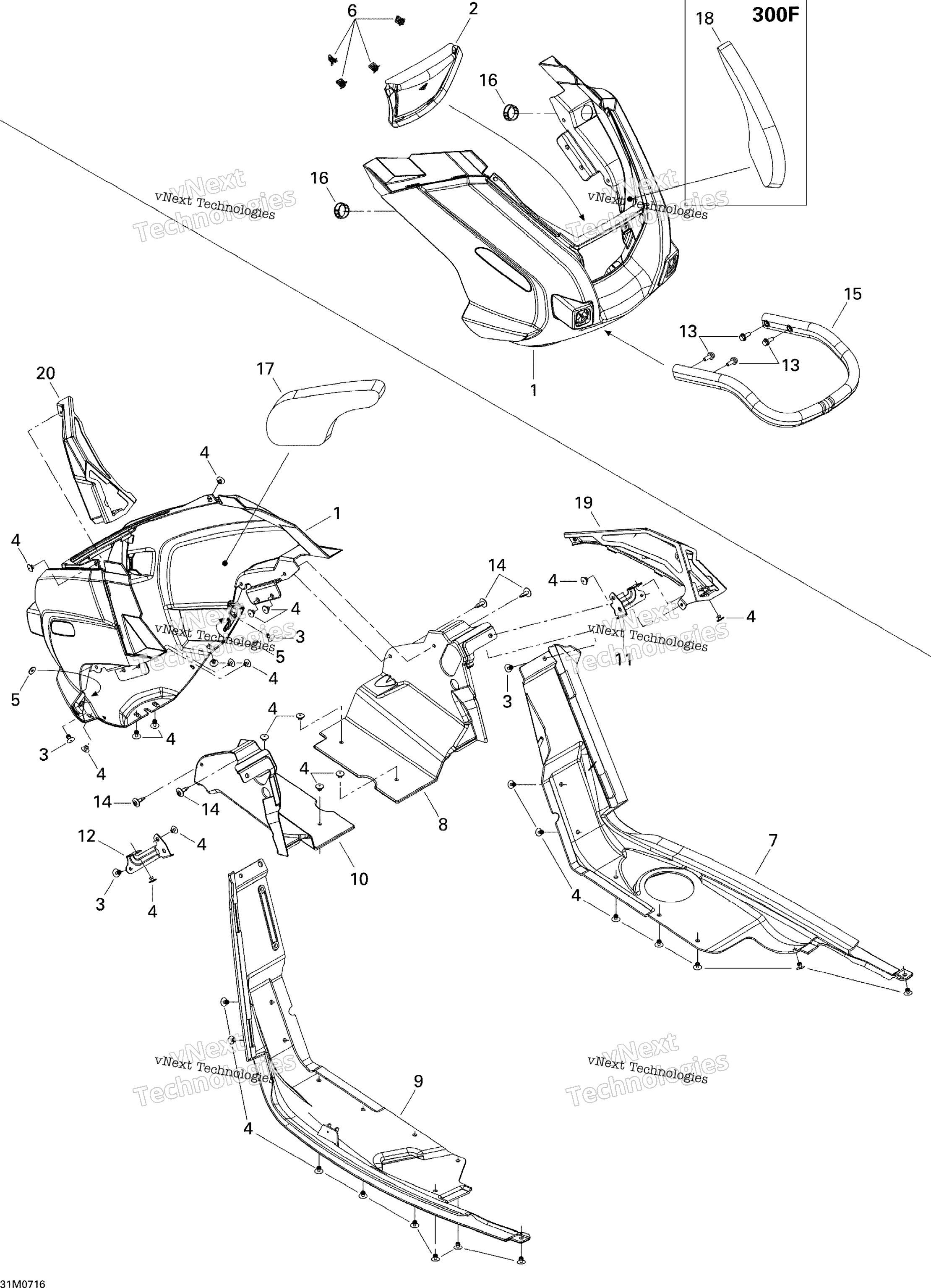 Нижняя часть Pan 300F