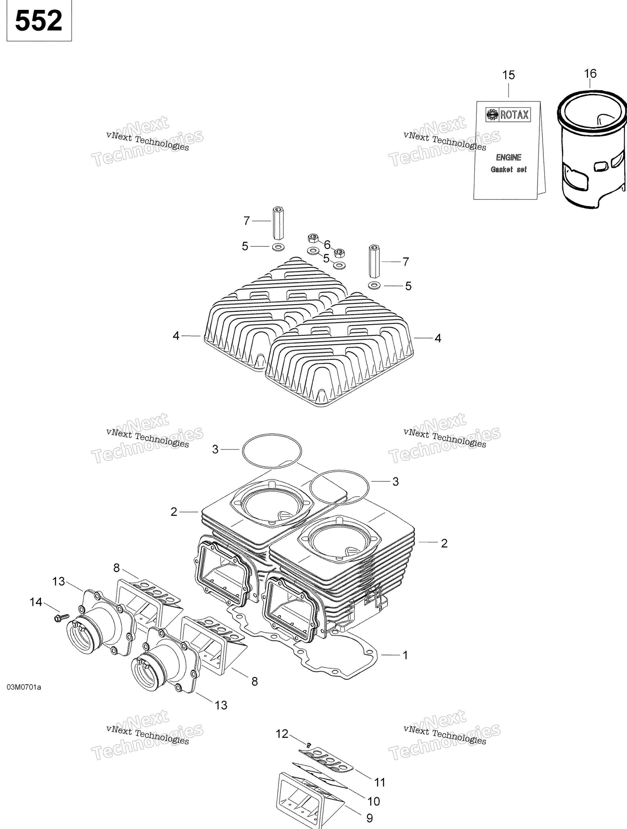 Цилиндр And Cylinder Head 550F Suv