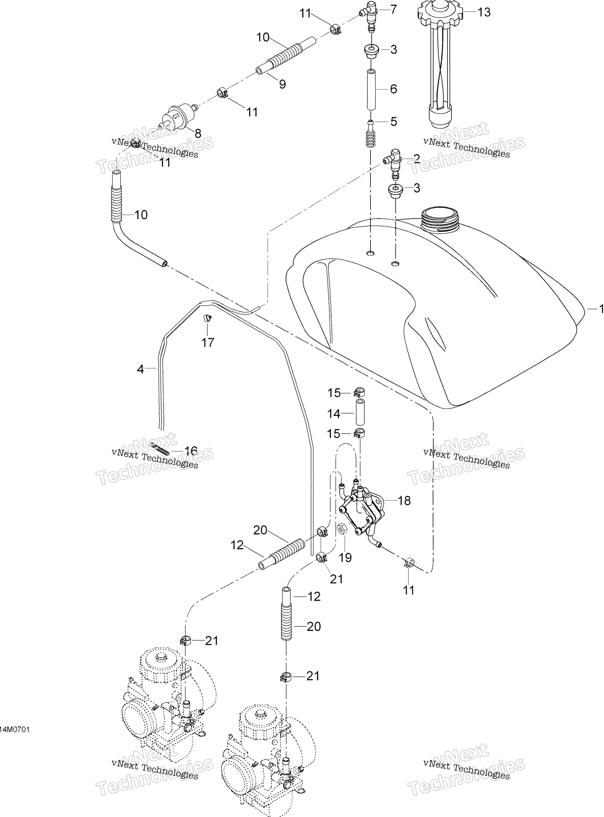 Топливная система System 600 Suv