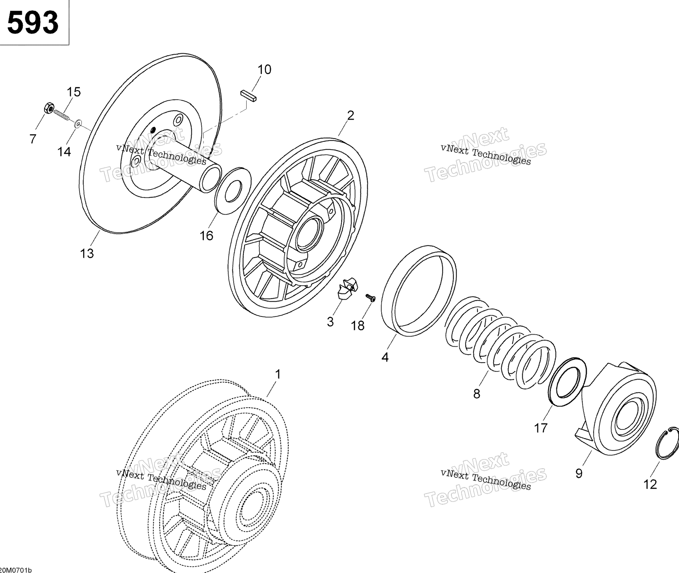 Ведомый Pulley 600 Suv