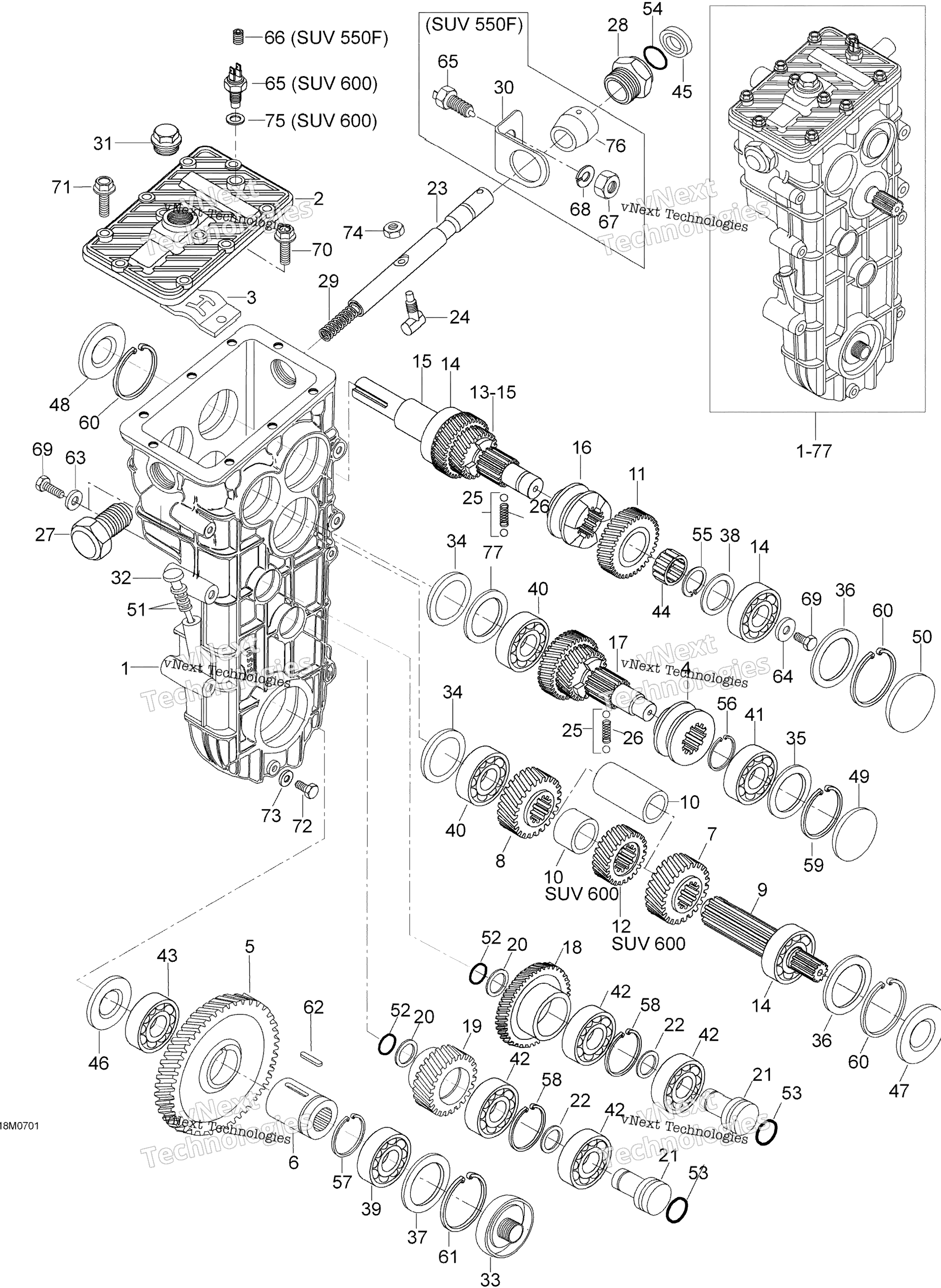 Трансмиссия 600 Suv