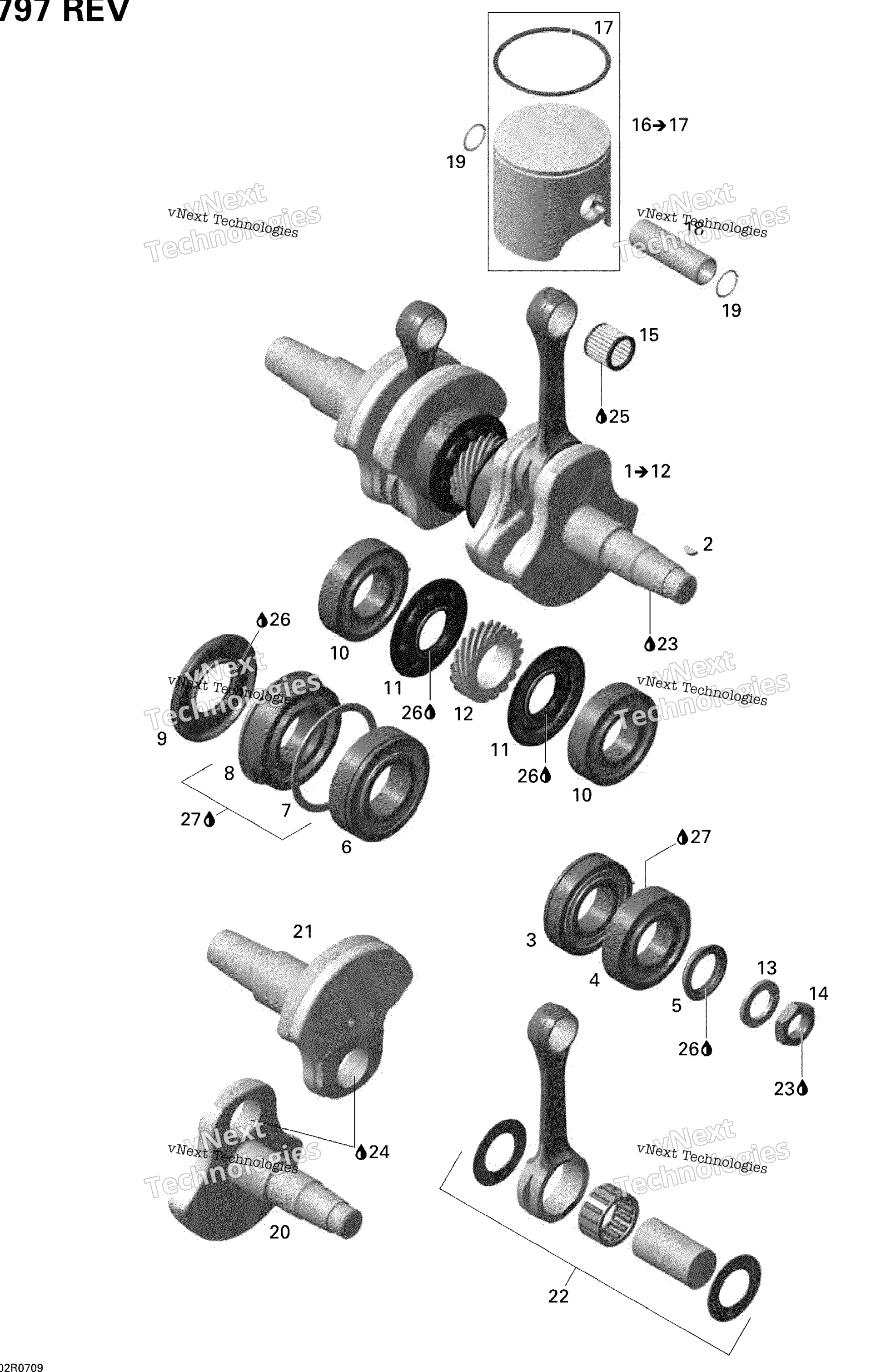 Коленчатый вал And Pistons