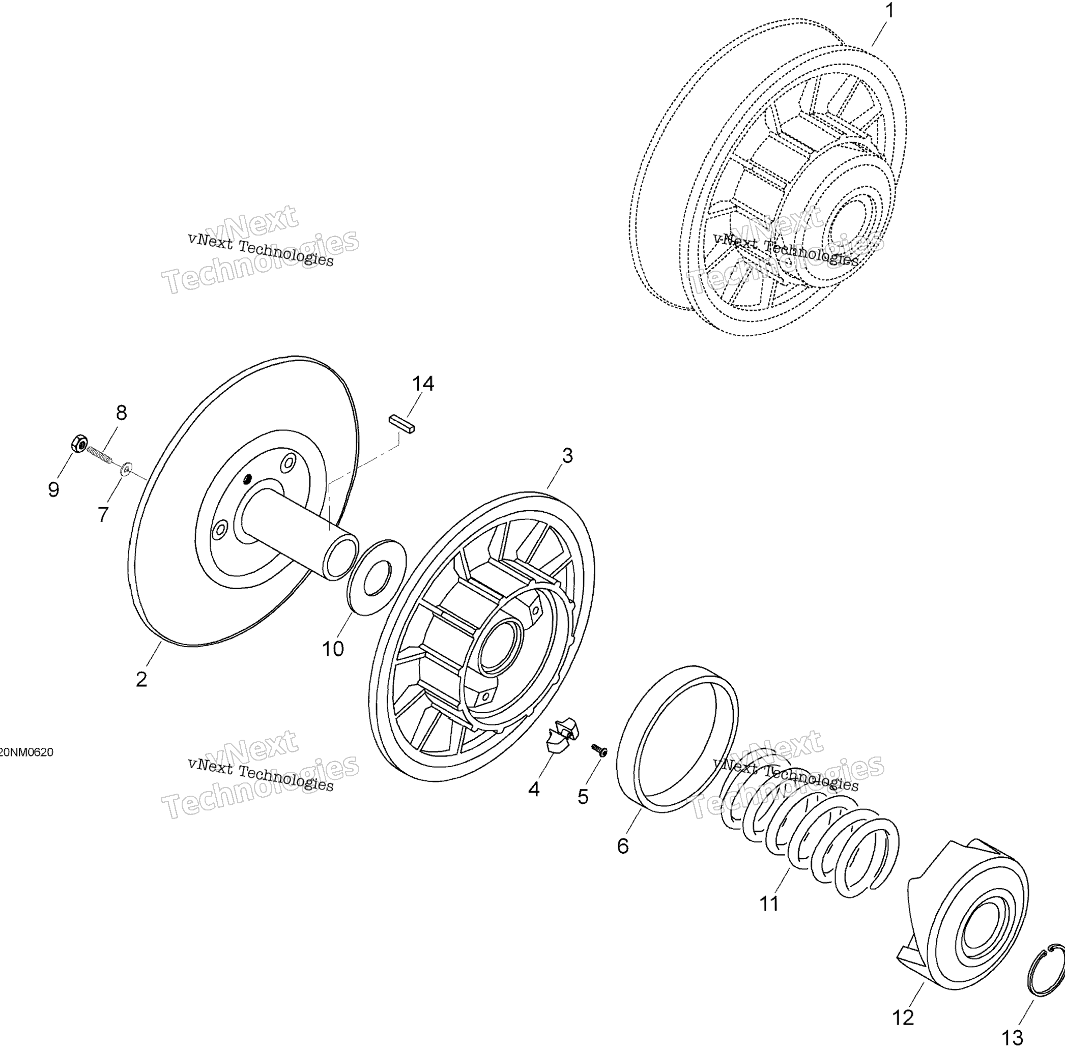 Ведомый Pulley