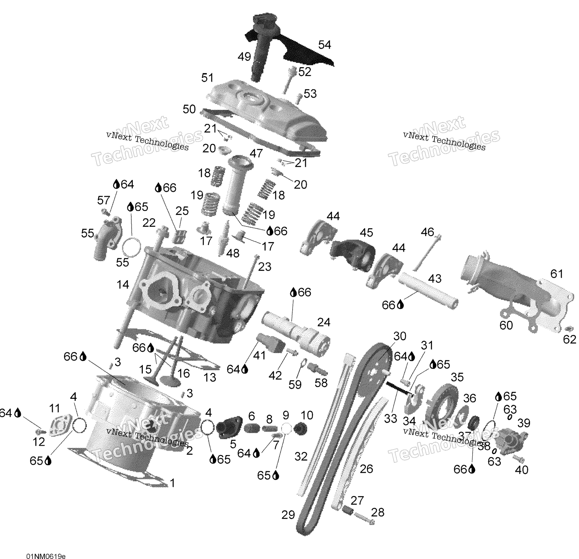 Цилиндр And Cylinder Head, Rear Side