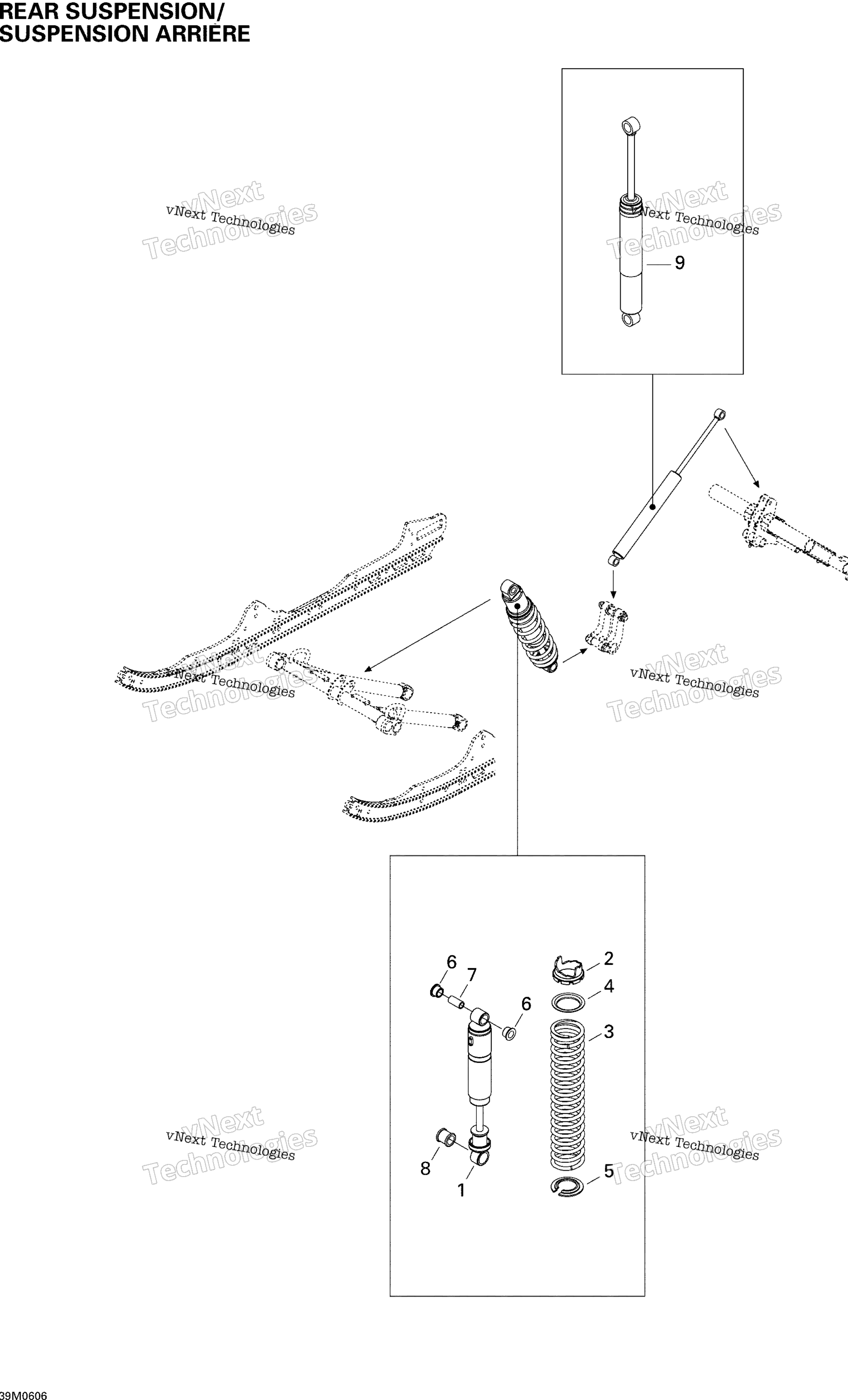 Задняя часть Suspension Shocks