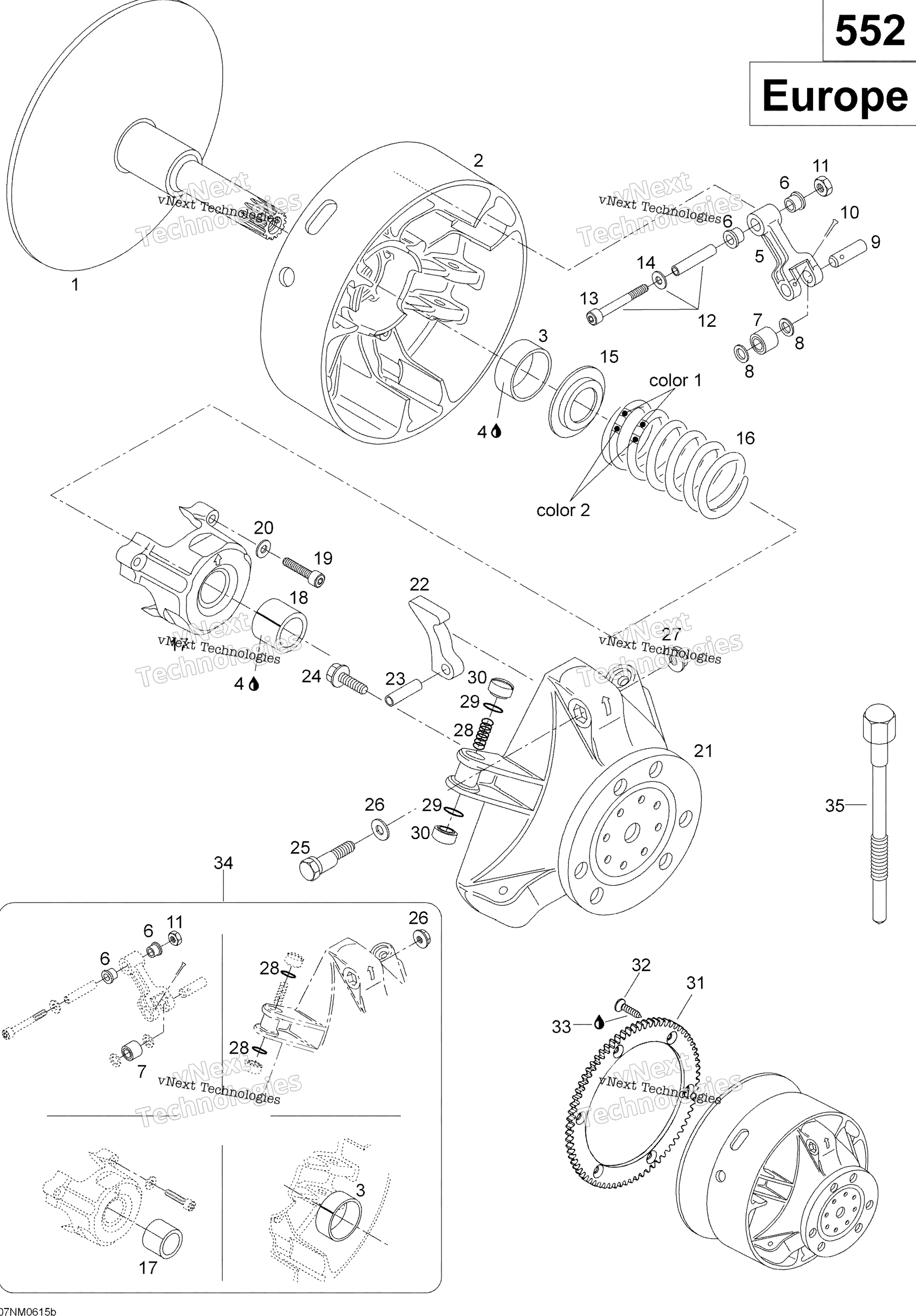 Привод Pulley 552, Europe
