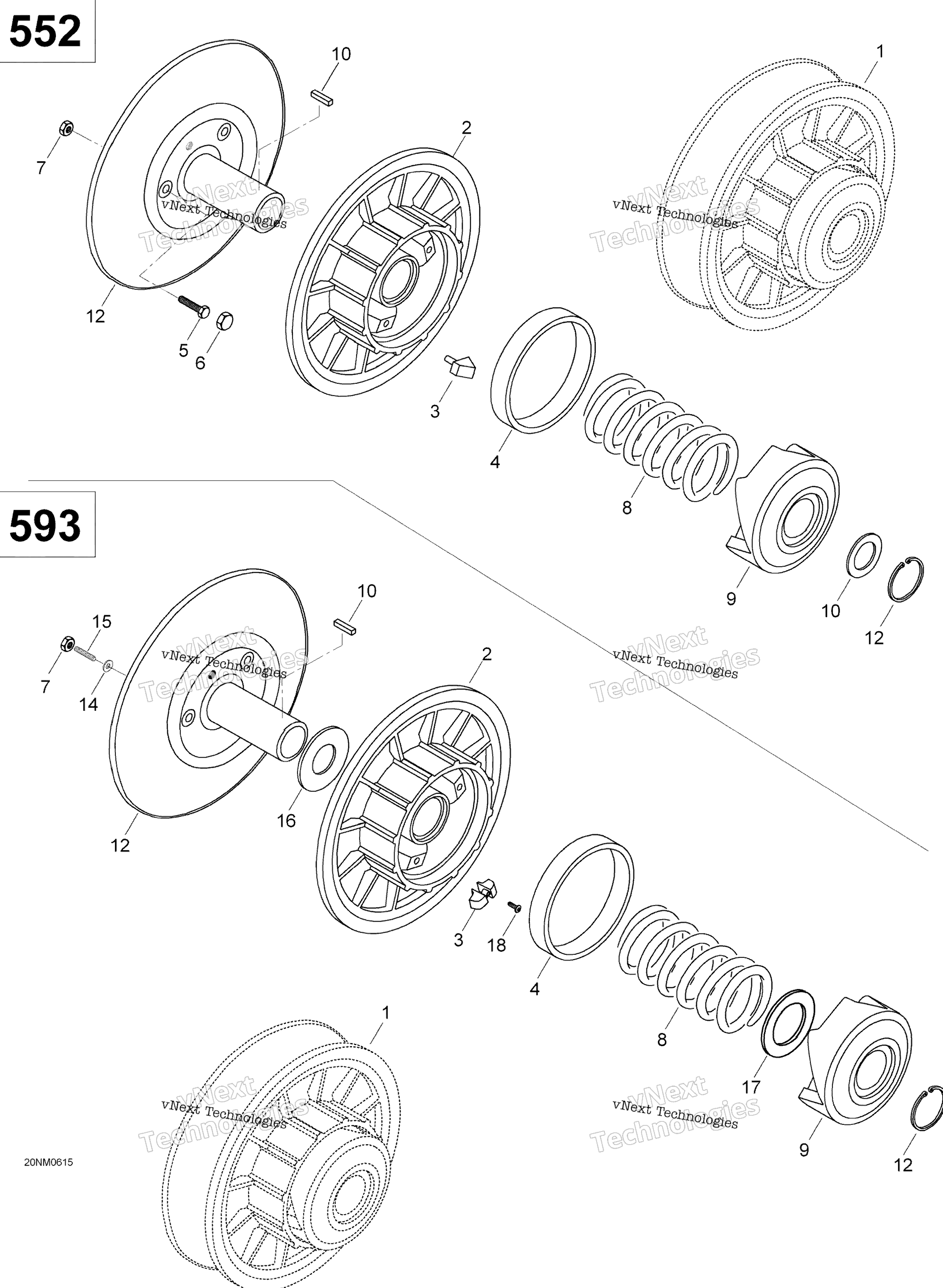 Ведомый Pulley , 600 Suv