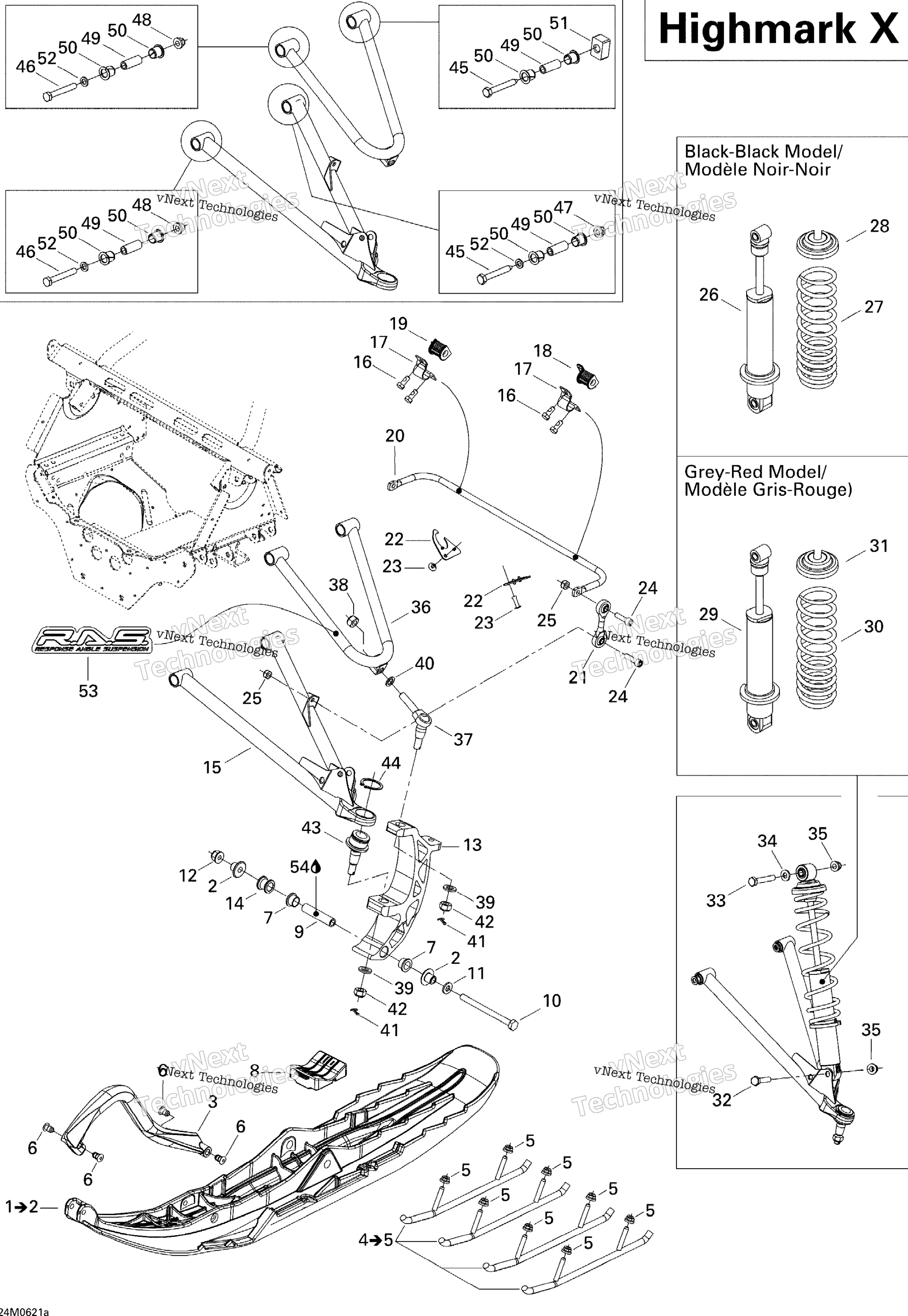 Передняя часть Suspension And Ski Hmx