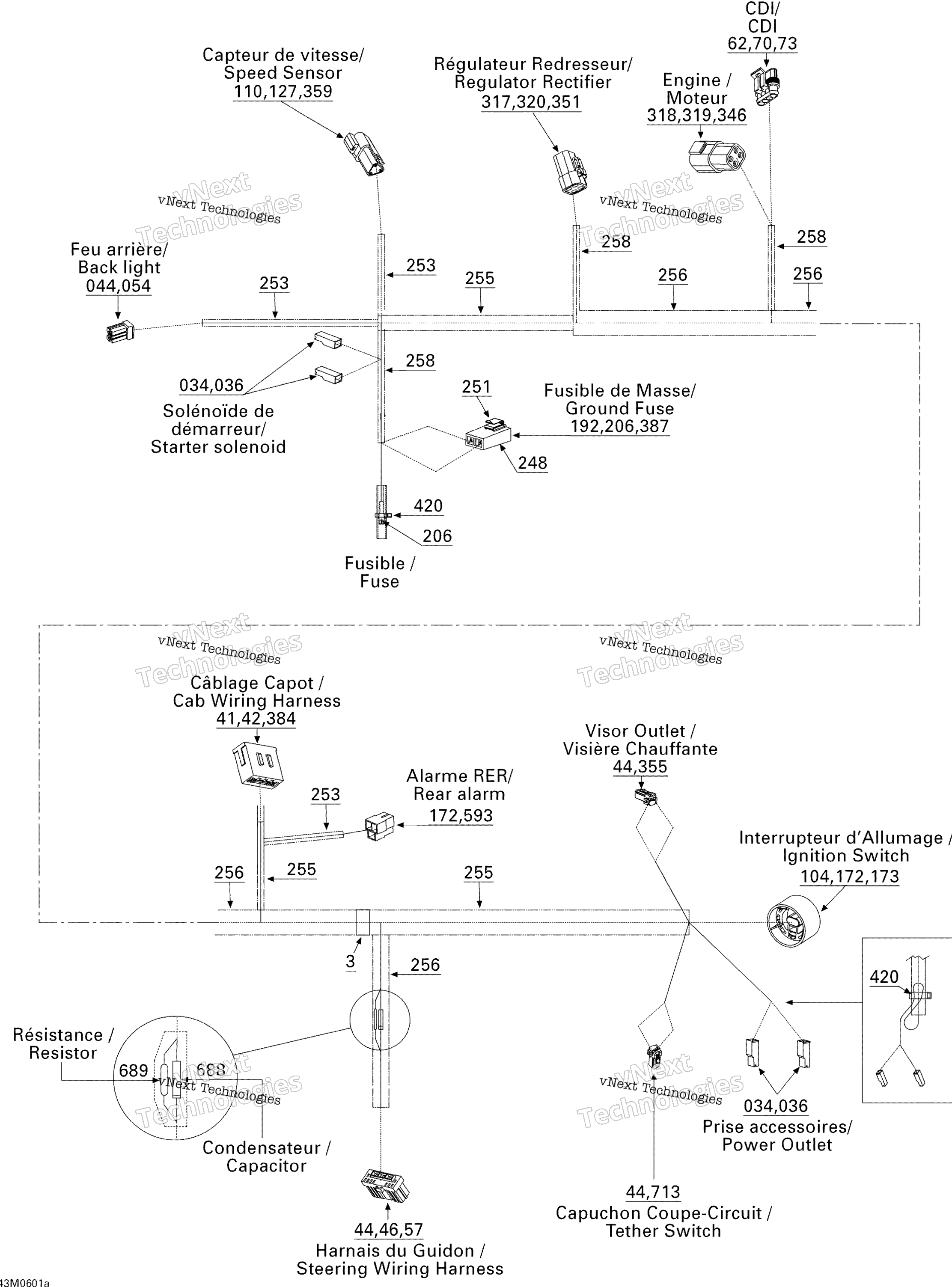 Электрооборудование Harness Frame