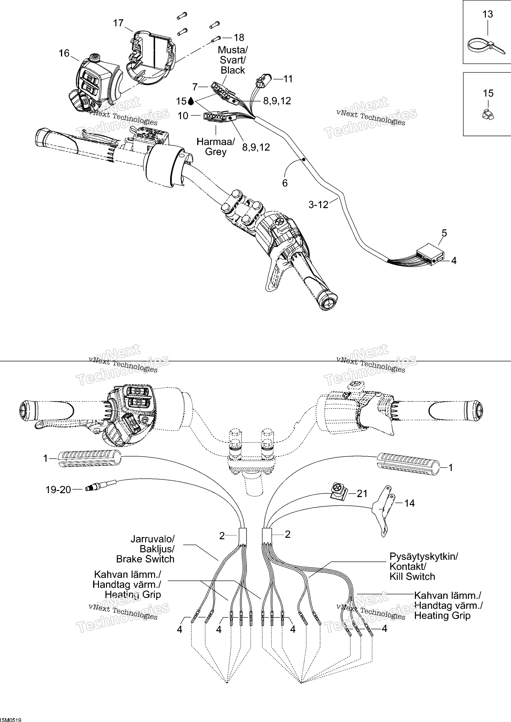 Рулевое управление Wiring Harness