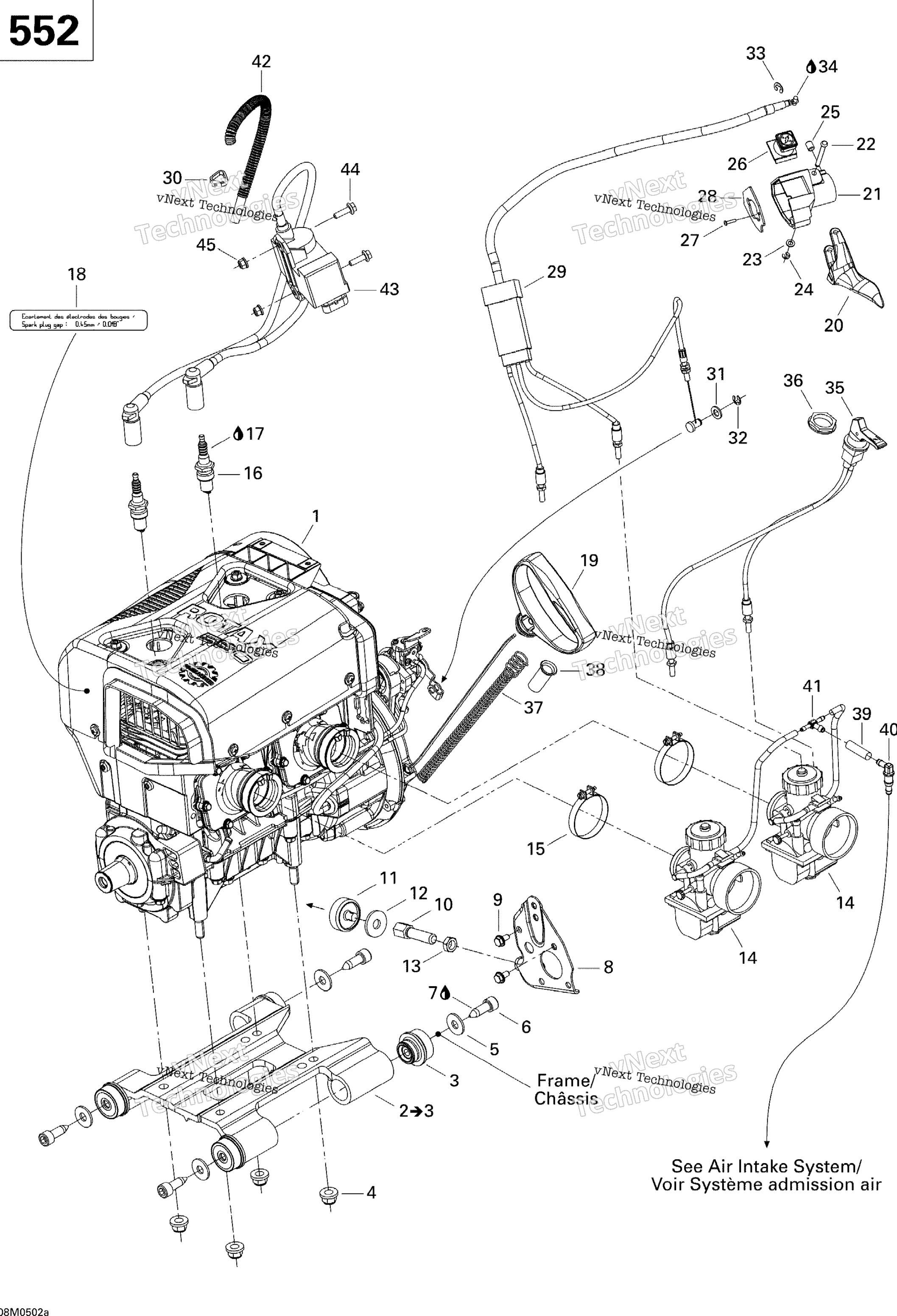 Двигатель And Engine Support 550F