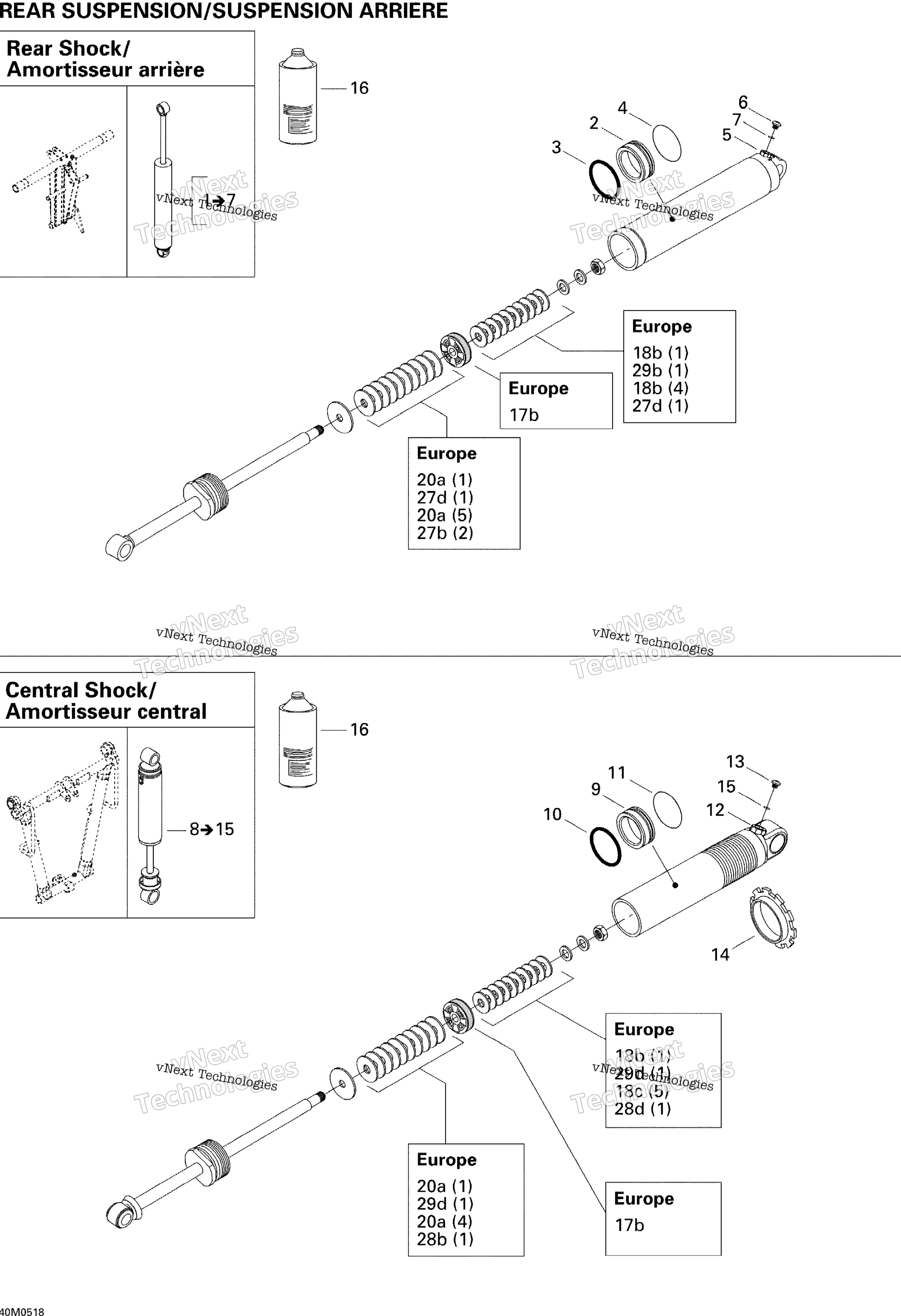 Take Apart Shock, задний