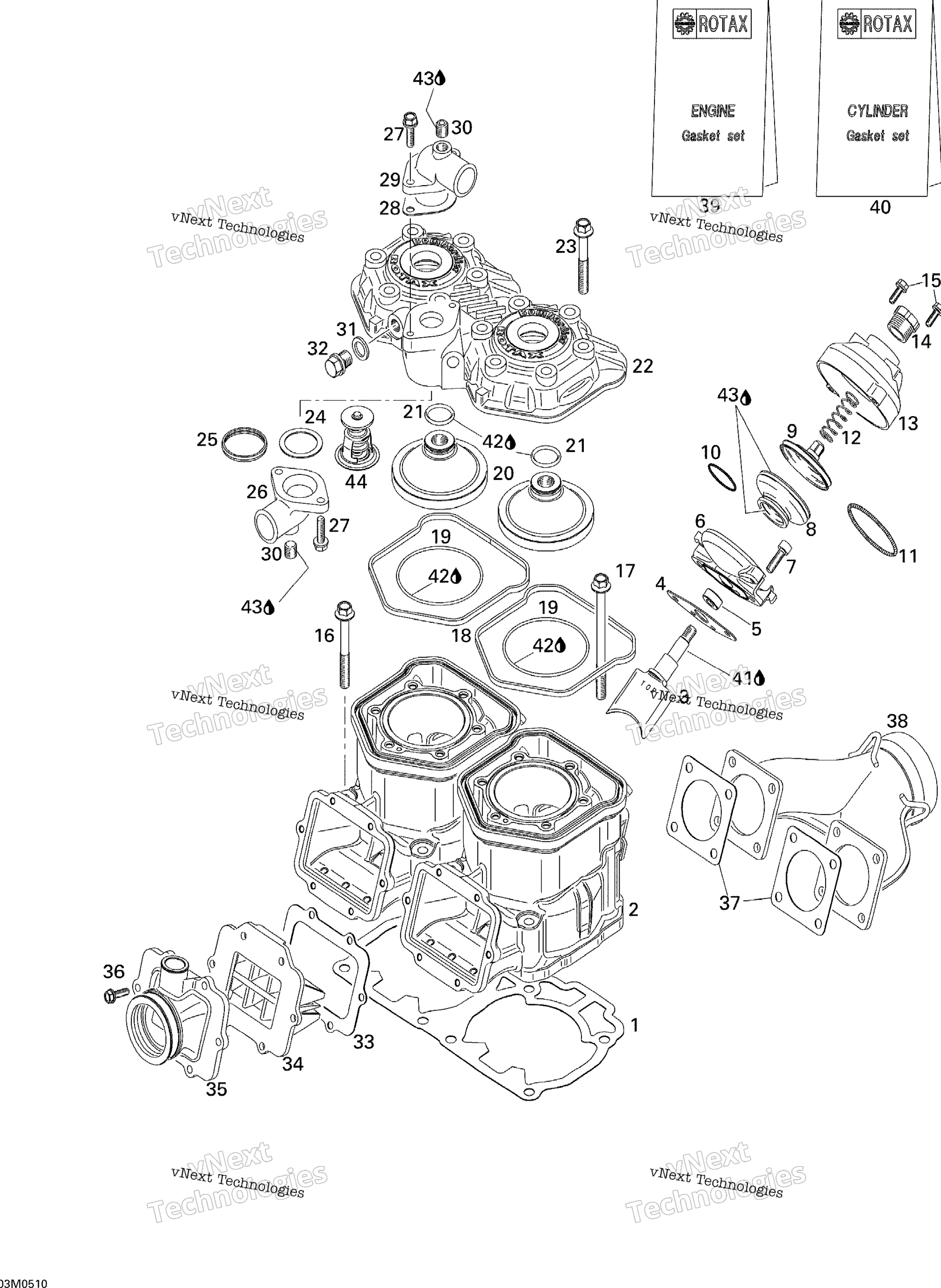 Цилиндр And Exhaust Manifold