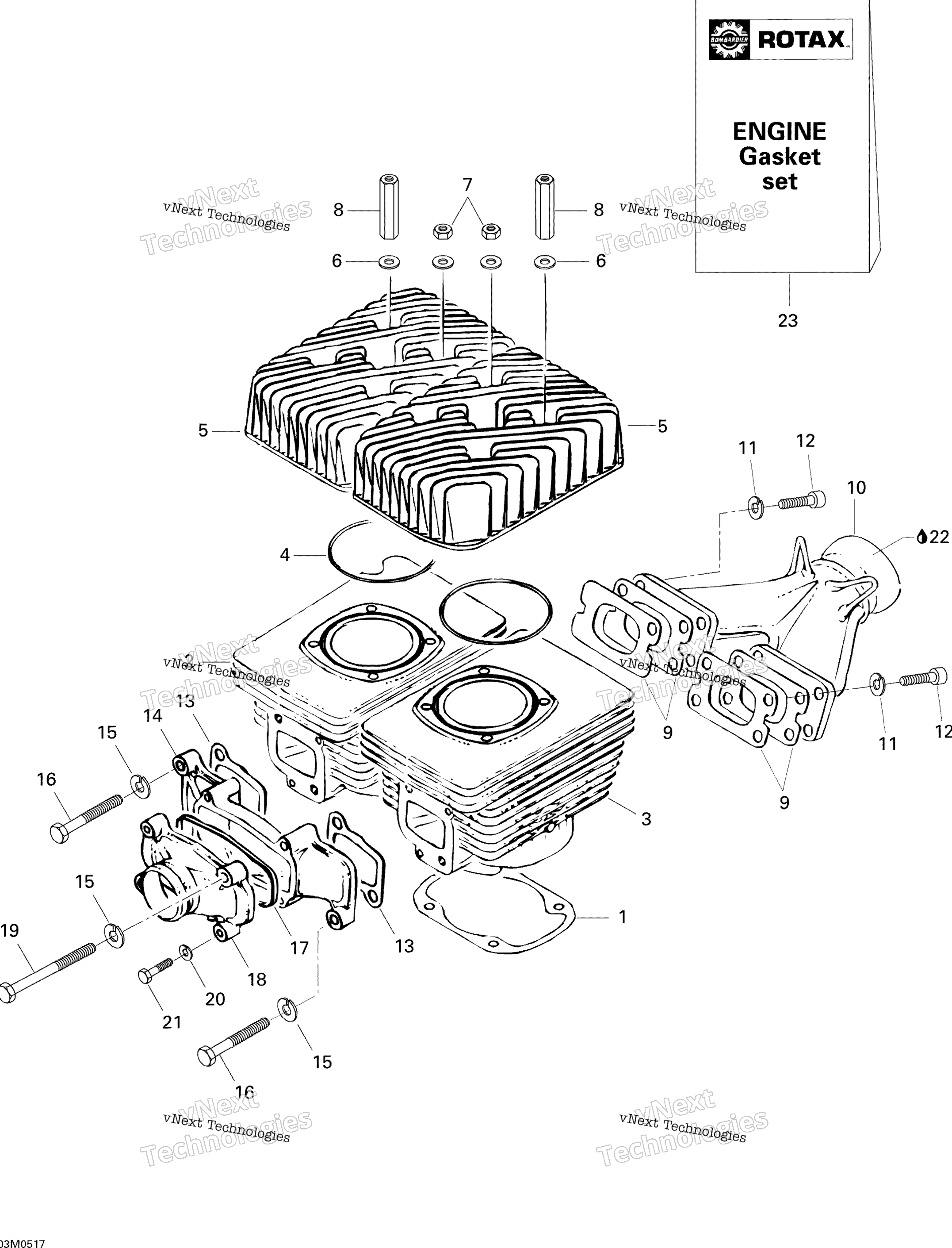 Цилиндр And Cylinder Head, Rear Side