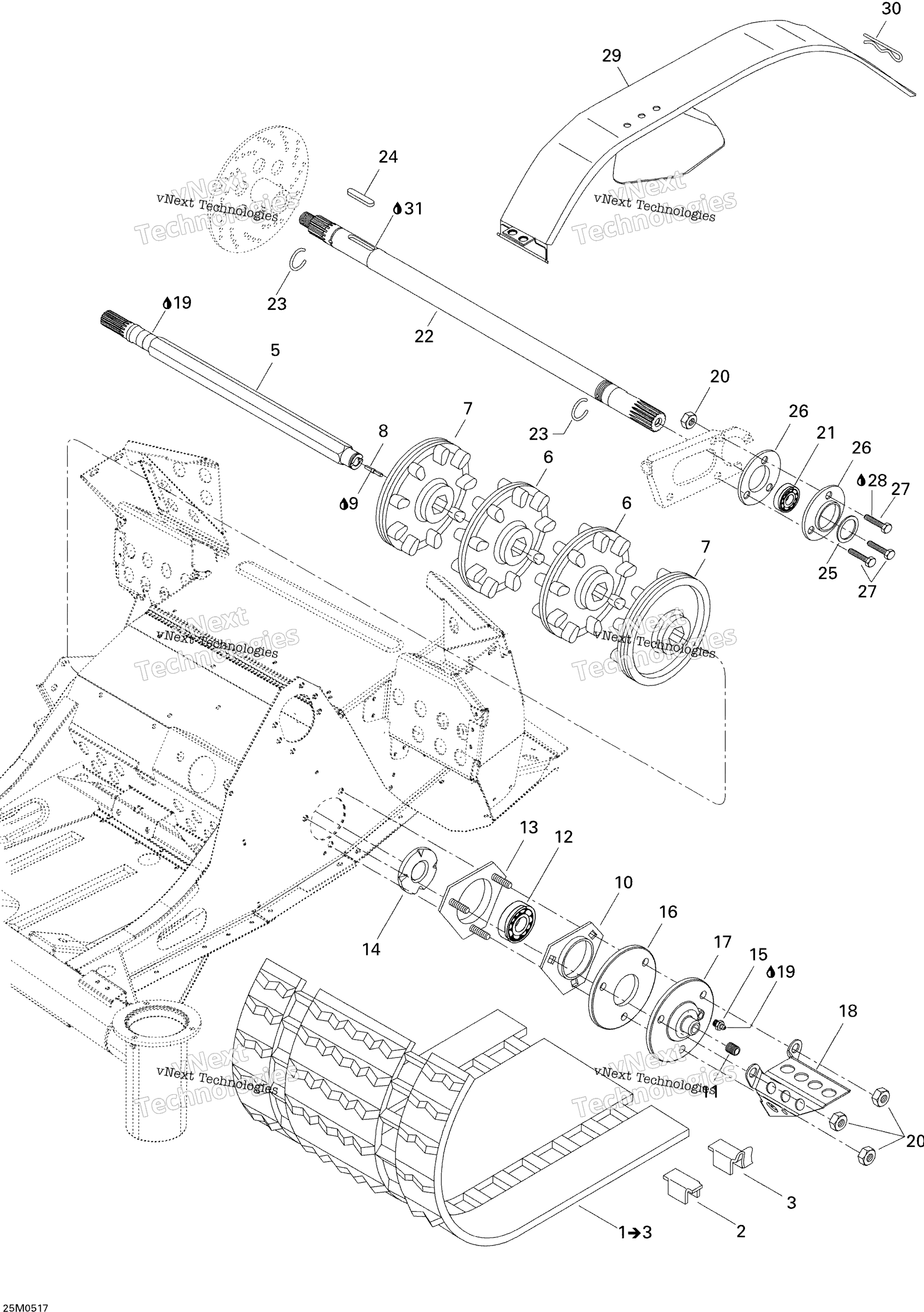 Привод Axle, Track And Belt Guard