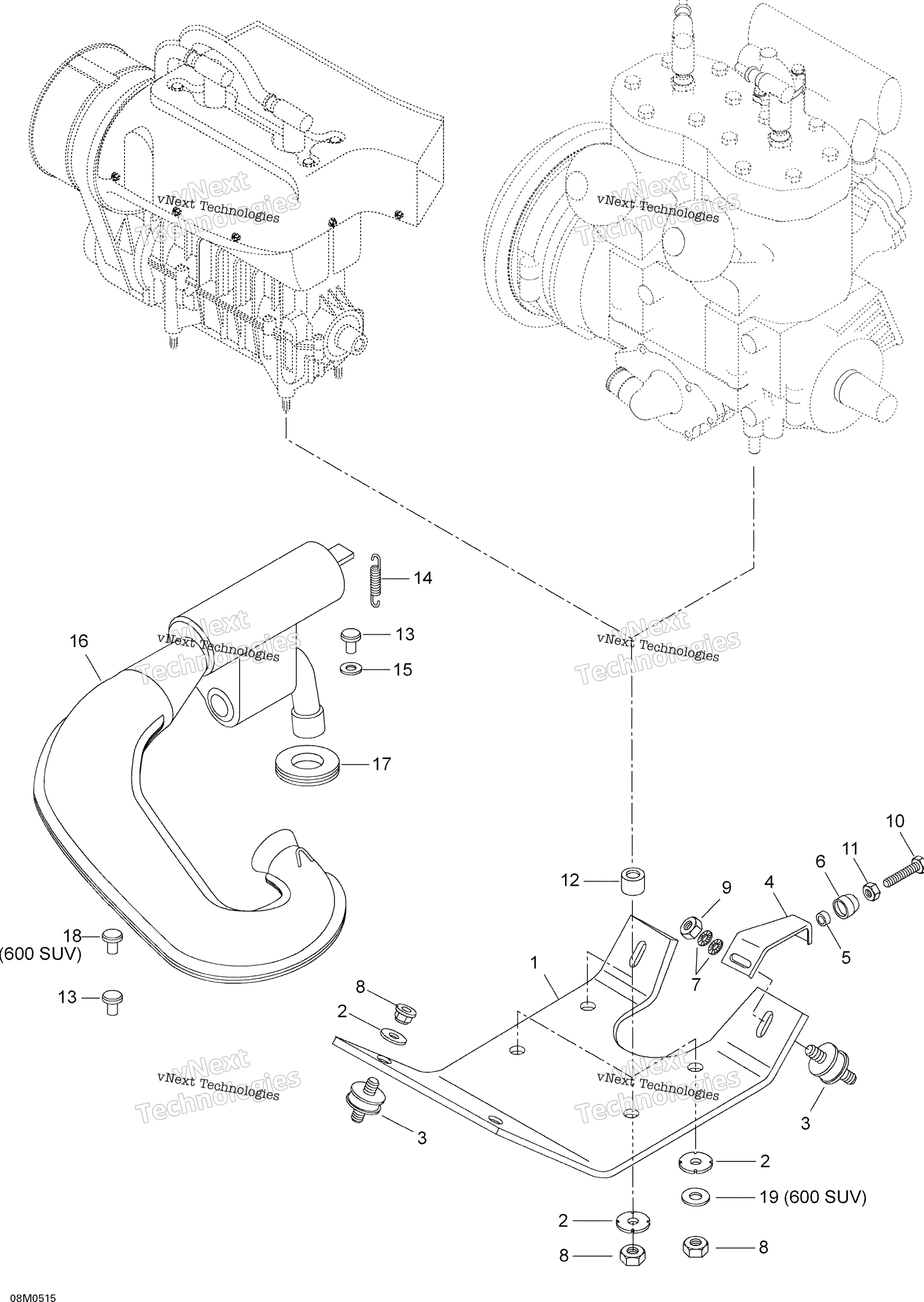 Двигатель And Engine Support, 550F Suv