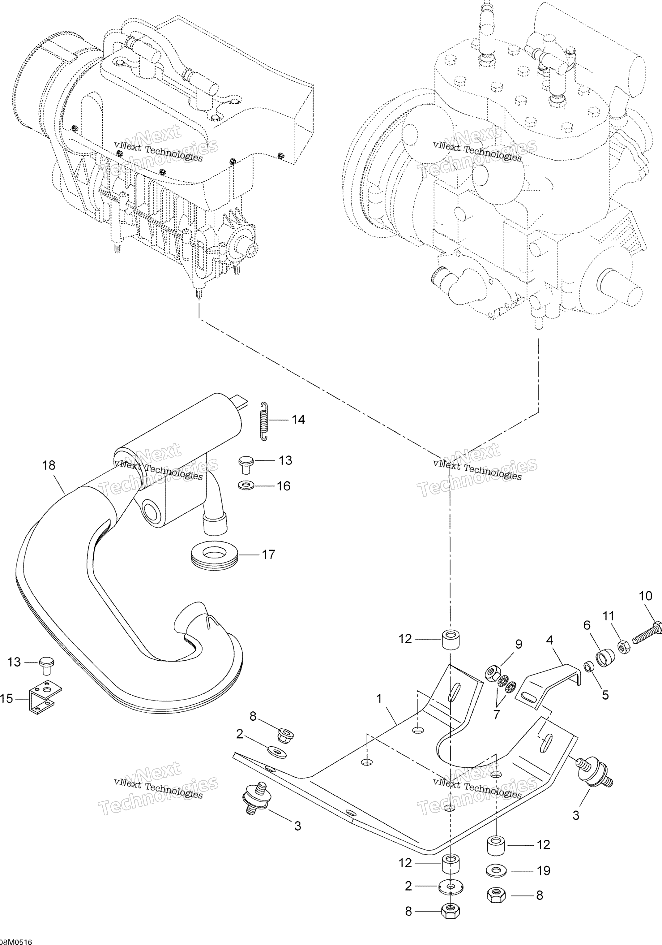 Двигатель And Engine Support, 550F