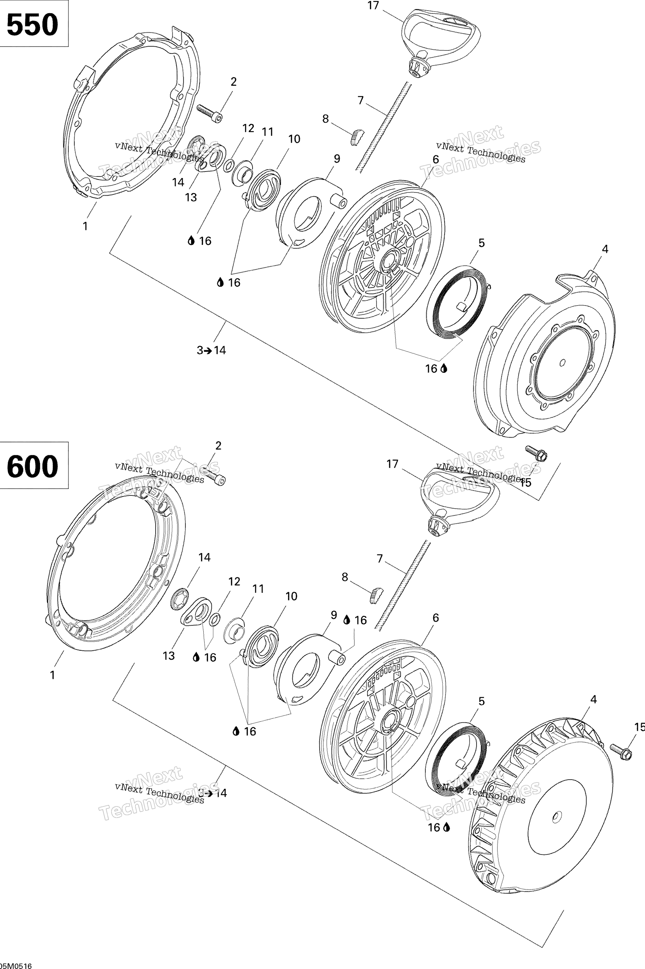 Ручной стартер Starter 550F