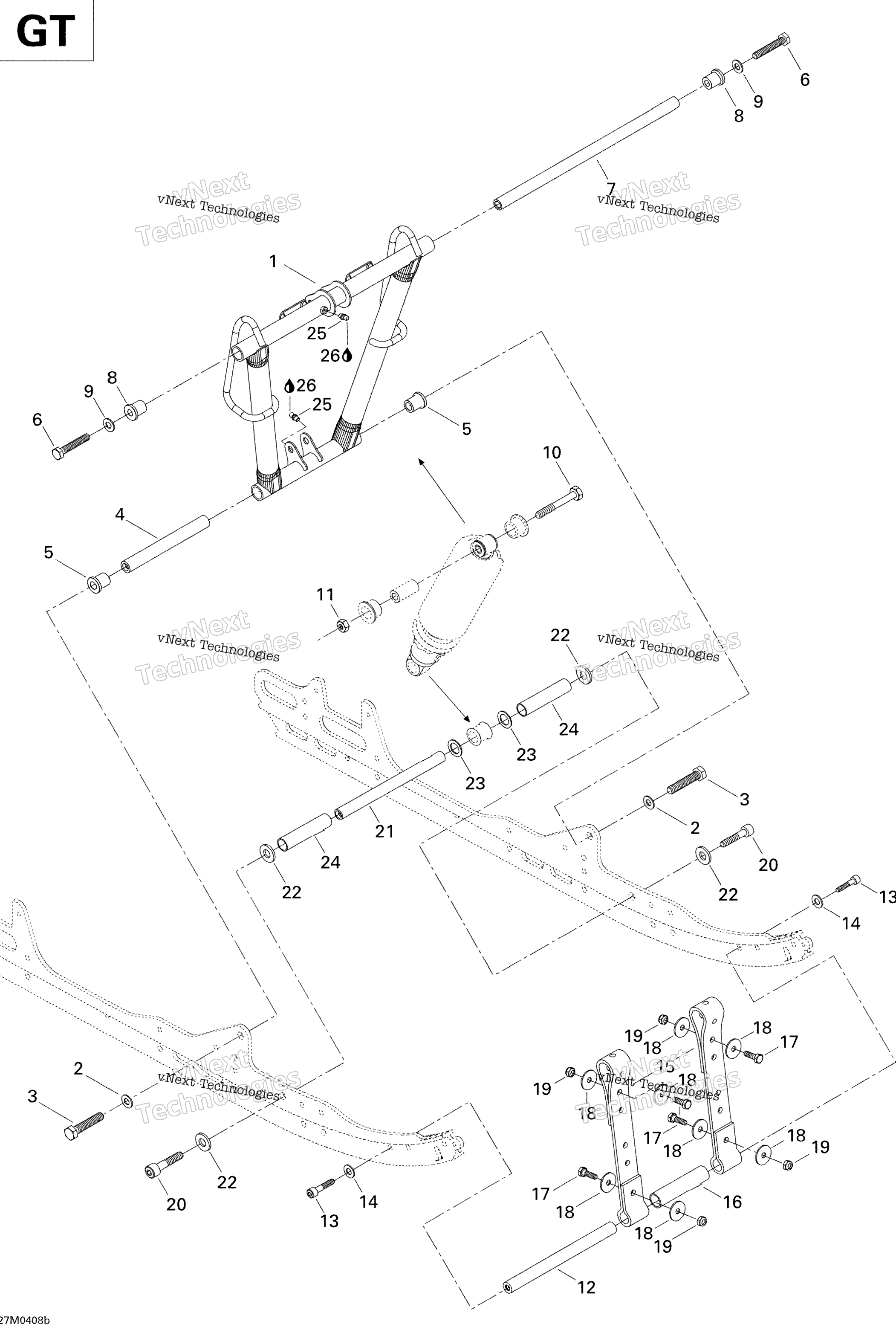 Передняя часть Arm Gt