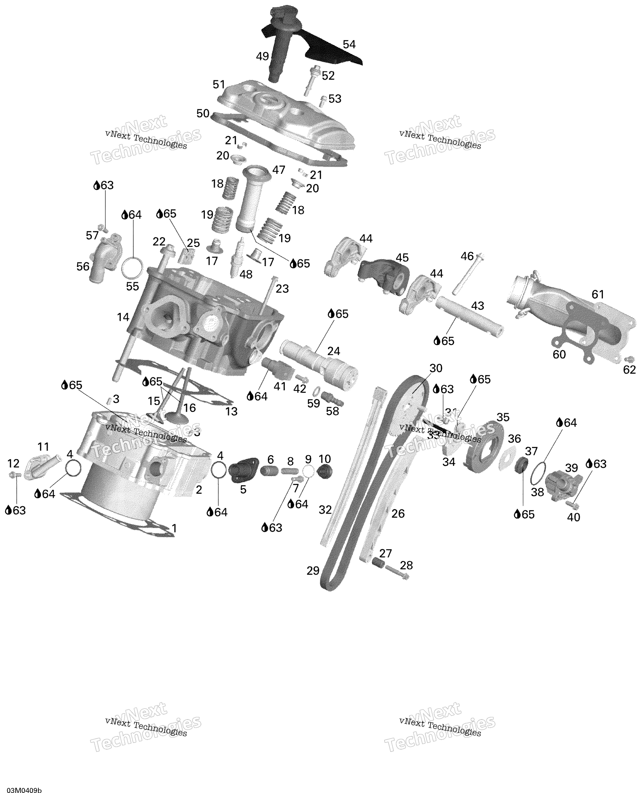 Цилиндр And Cylinder Head - Rear Side