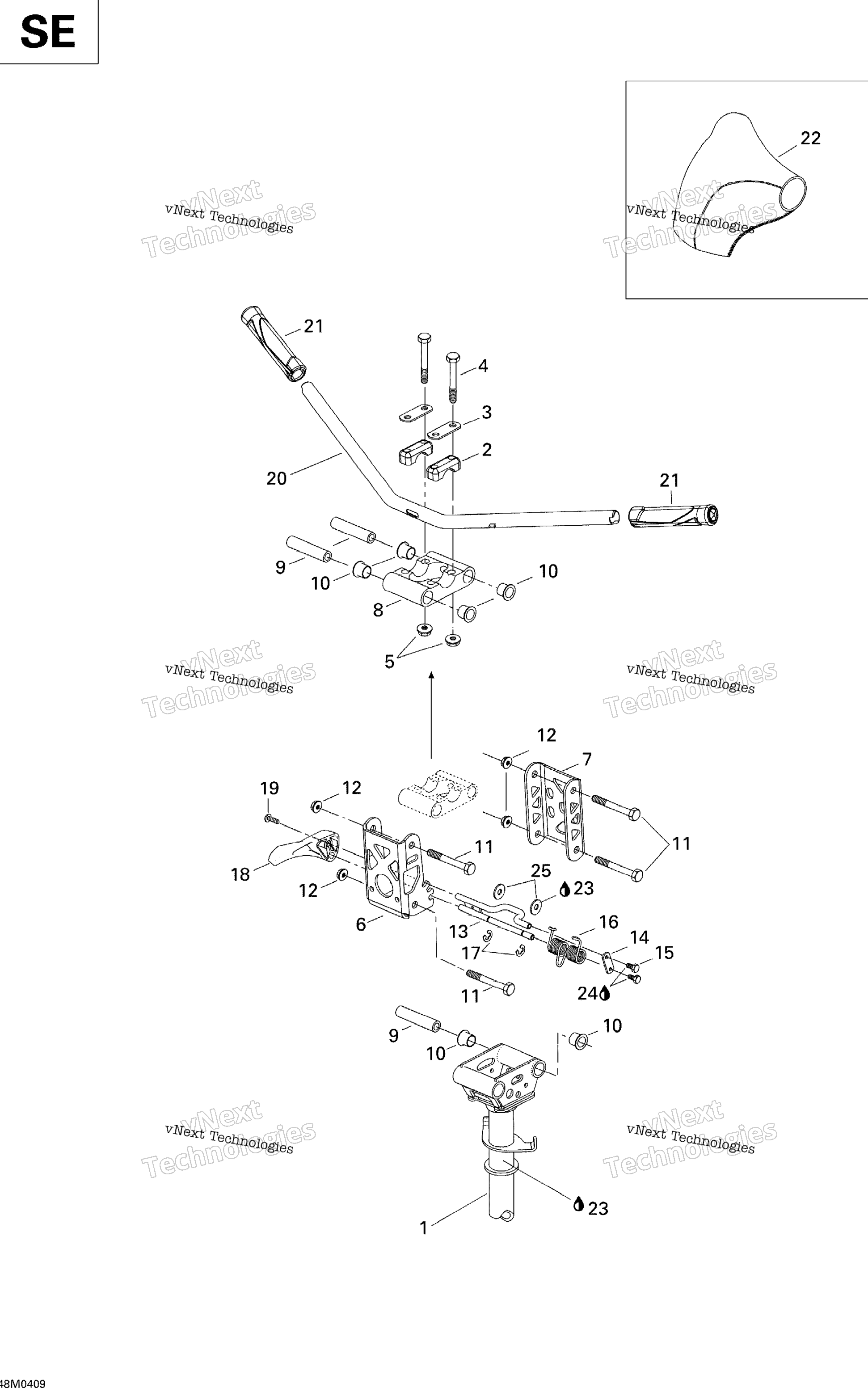 Adjustable ручка Bar (Se)